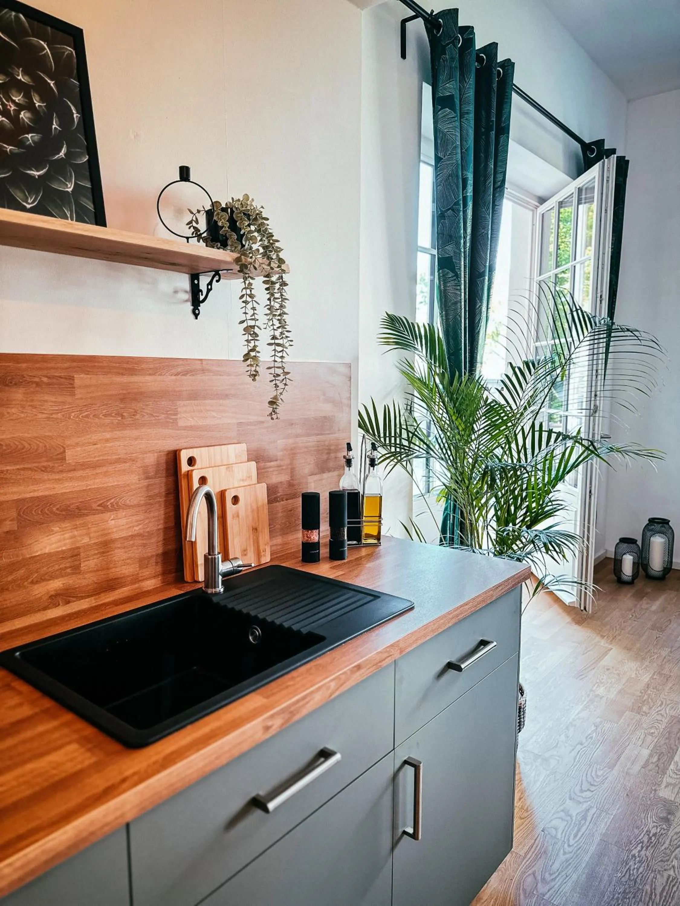 Coffee/tea facilities in Oasis Appart - Wohnen im Königspark - Elbhang Dresden - große Terrasse - Netflix - TG