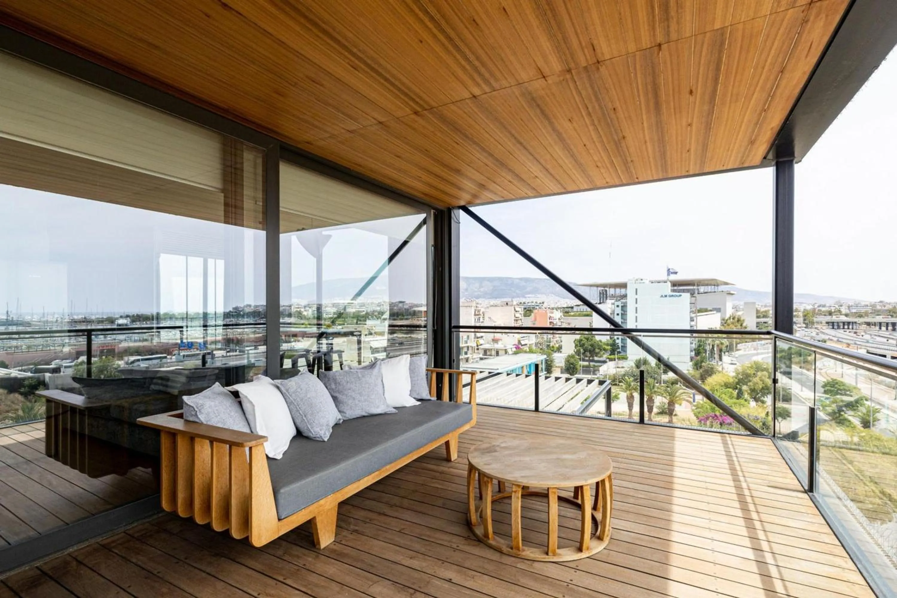 Balcony/Terrace in Earth Boutique Apartments next to Stavros Niarchos