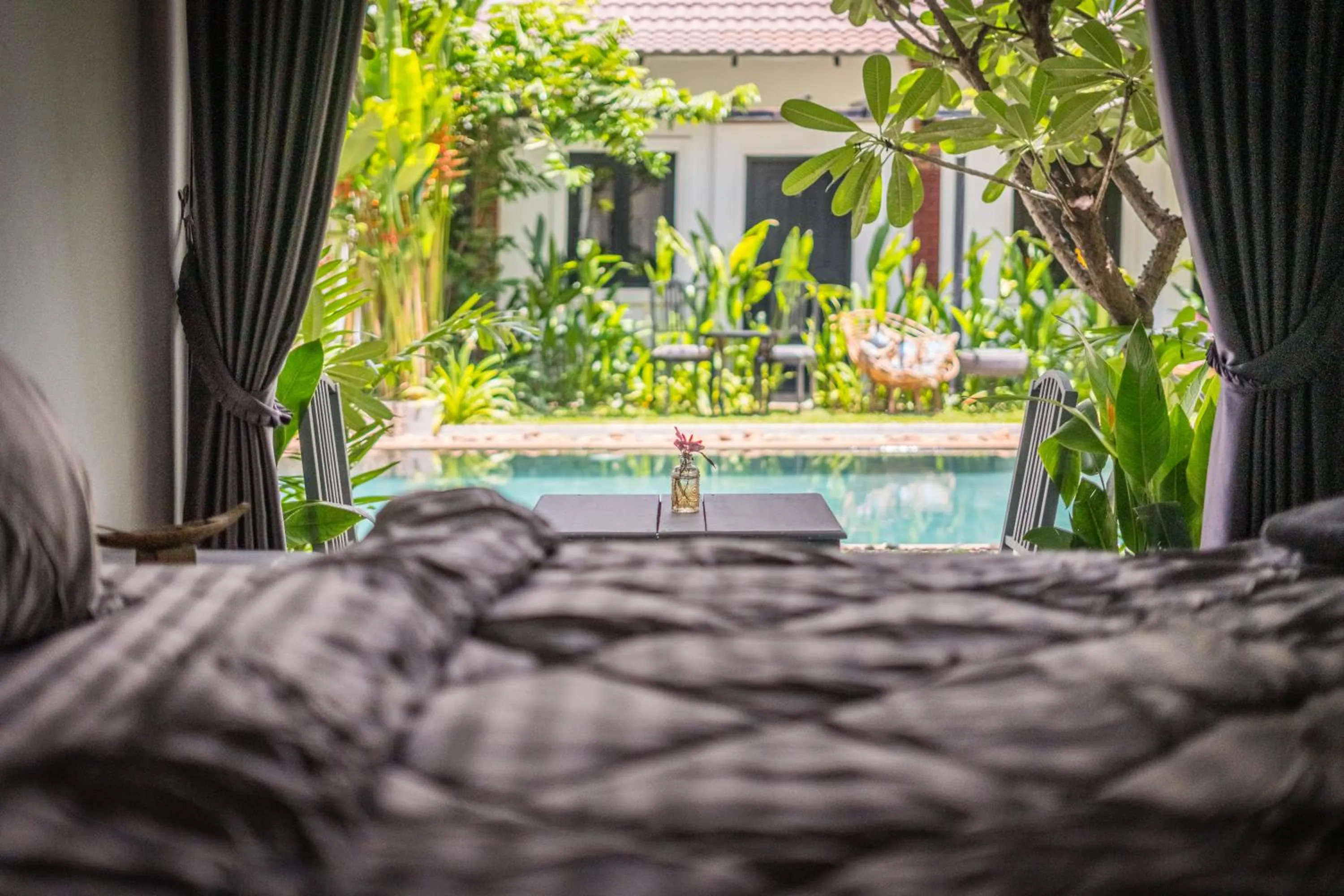 Pool view in The Botanic Garden Hotel