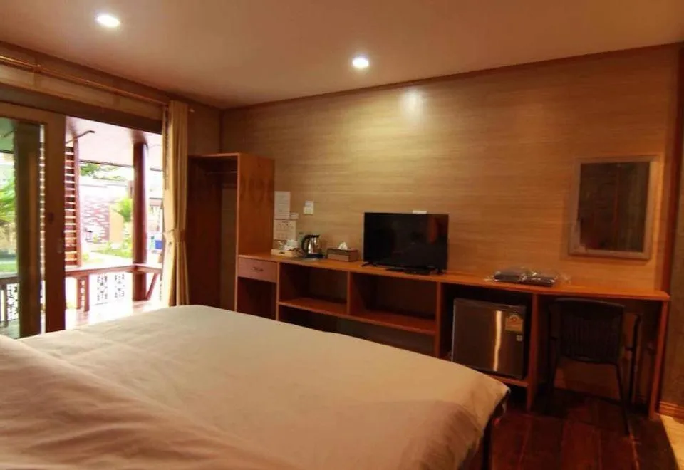 Bed in พบรักรีสอร์ท Pobruk resort