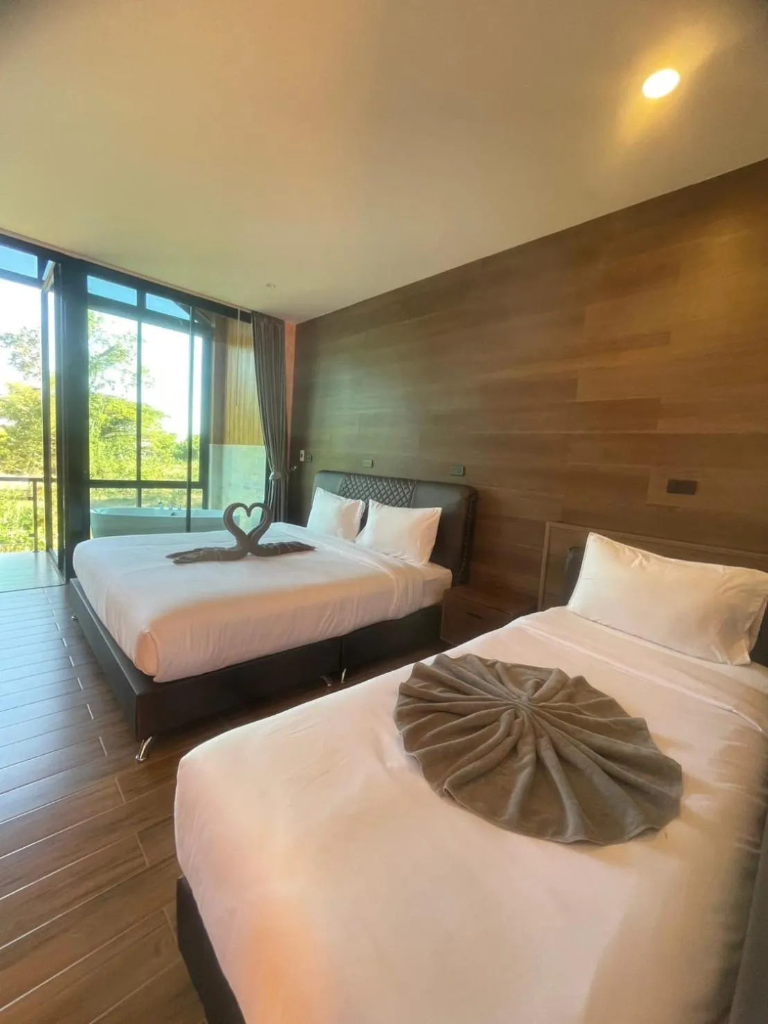 Bed in พบรักรีสอร์ท Pobruk resort