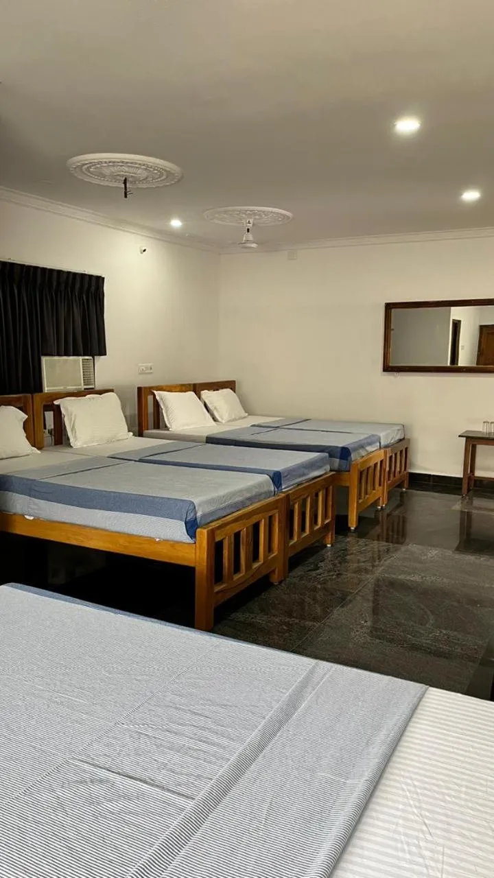 Bed in ANAND Beach Guesthouse by Moonrocks