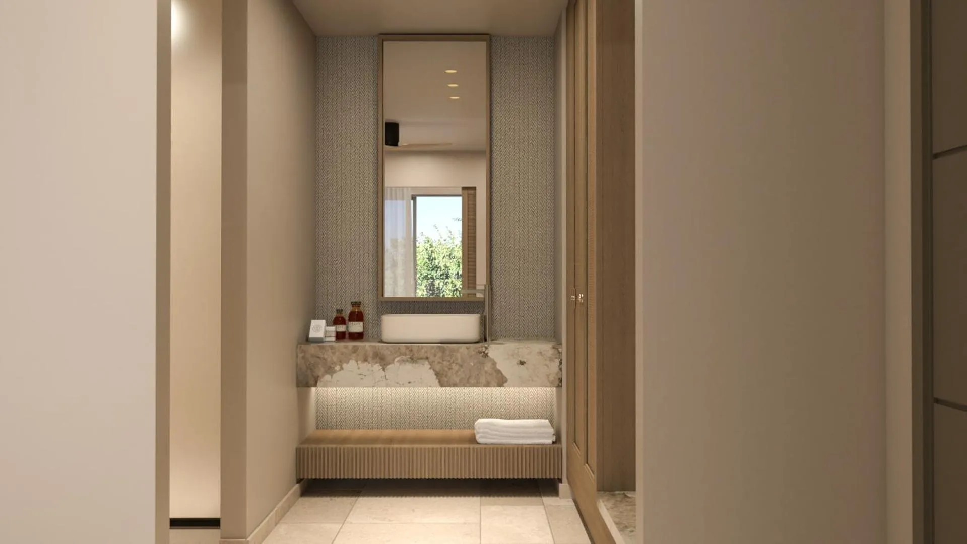 Bathroom, Bed in Atlantica Callisto