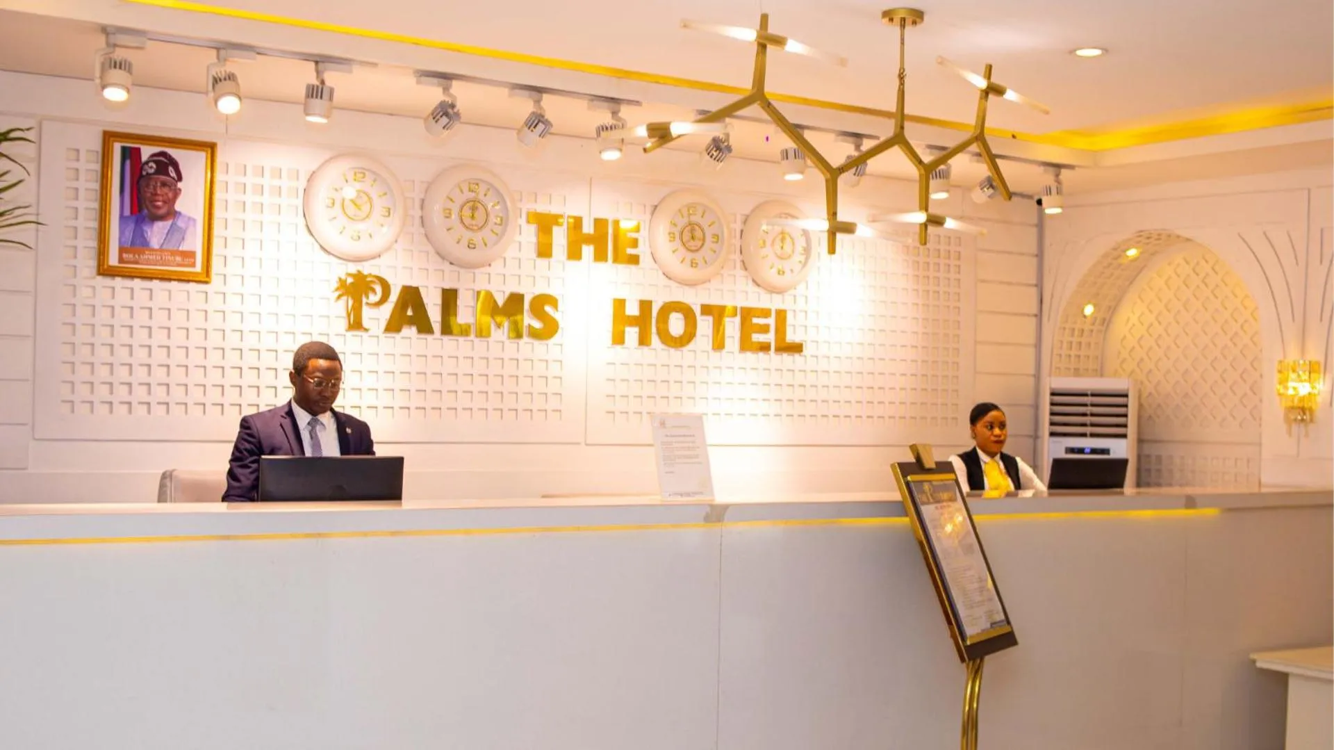 Lobby or reception in The Palms Hotel
