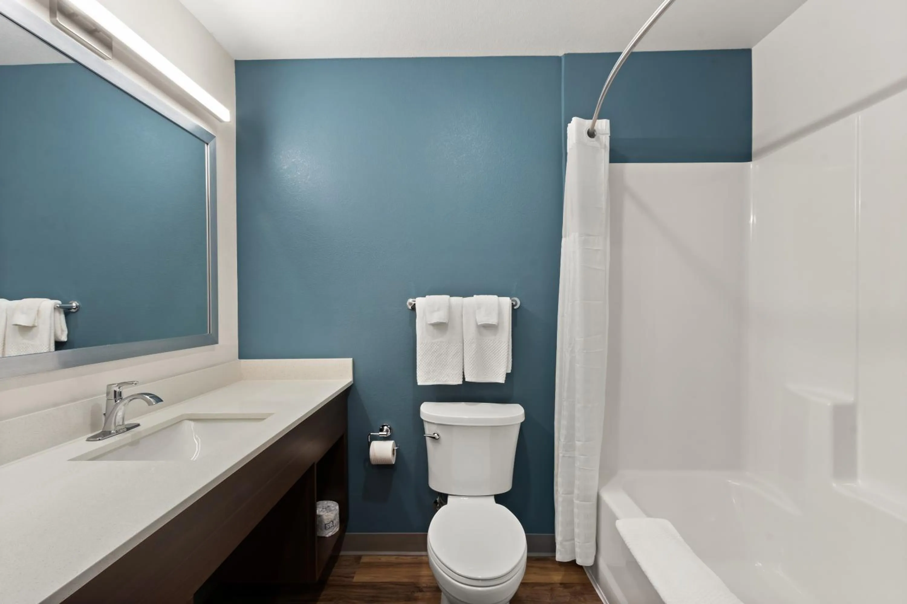 Bathroom in WoodSpring Suites Tolleson - Phoenix West