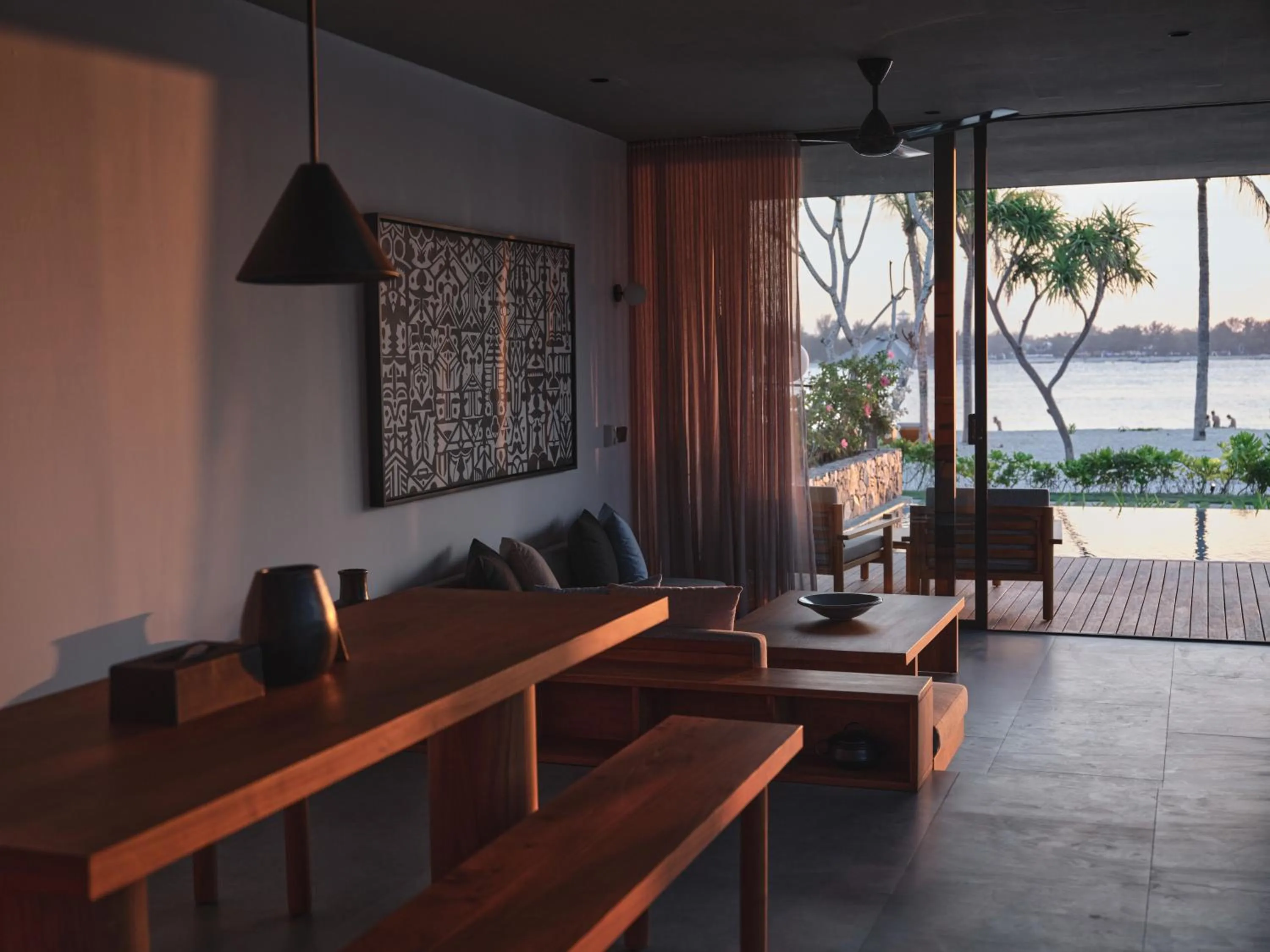 Living room in BASK Gili Meno