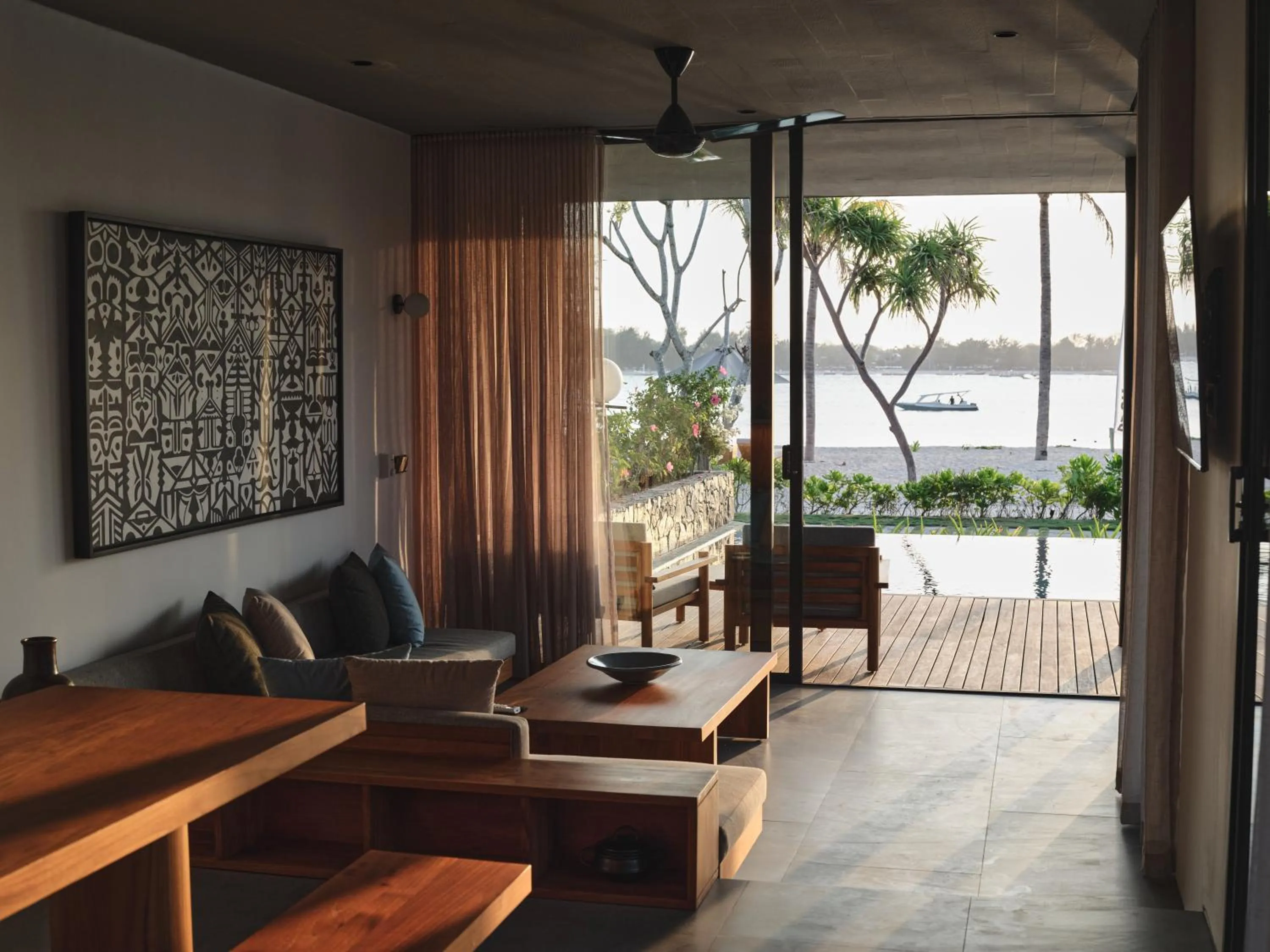 Living room in BASK Gili Meno