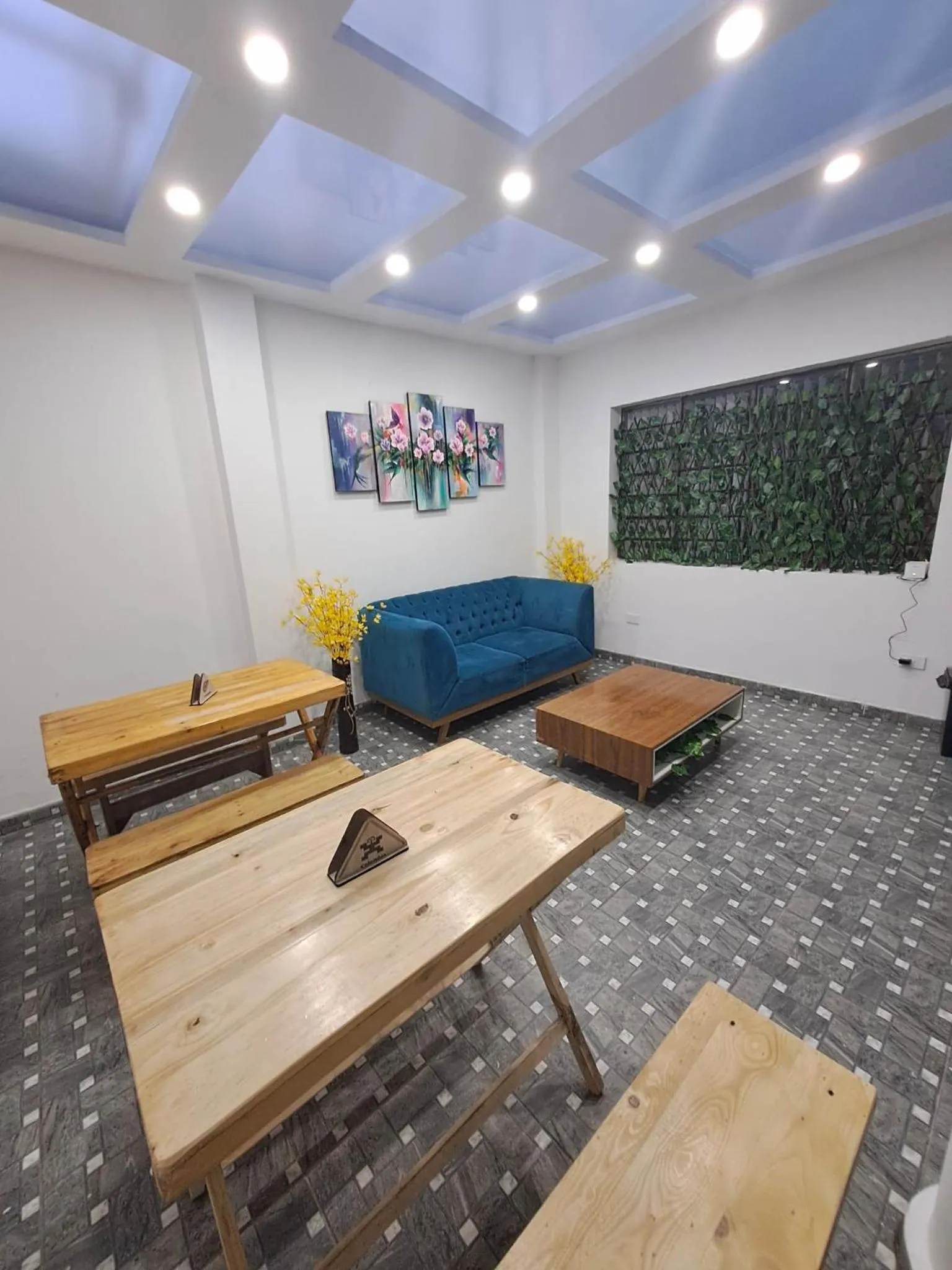 Seating area in Makarena Hostel