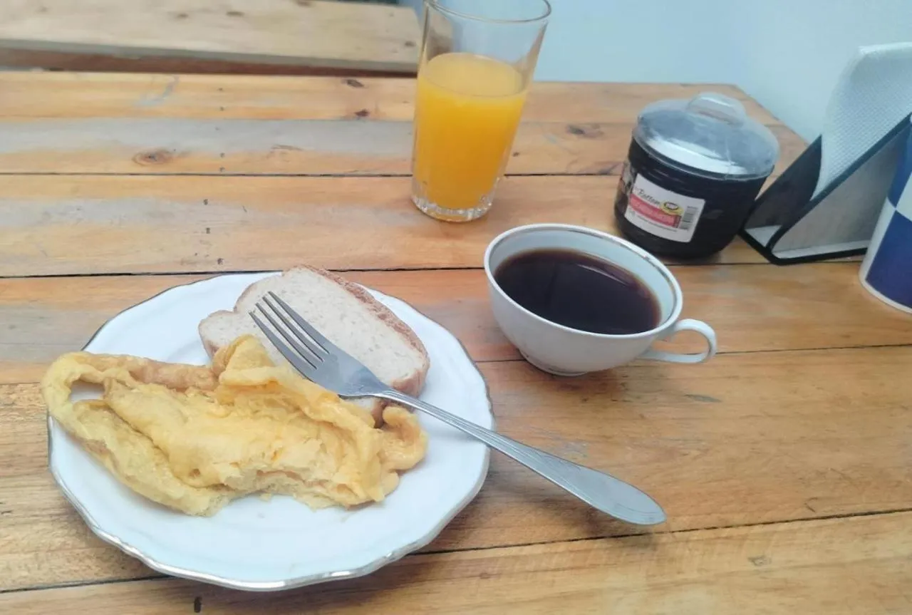Breakfast in Makarena Hostel