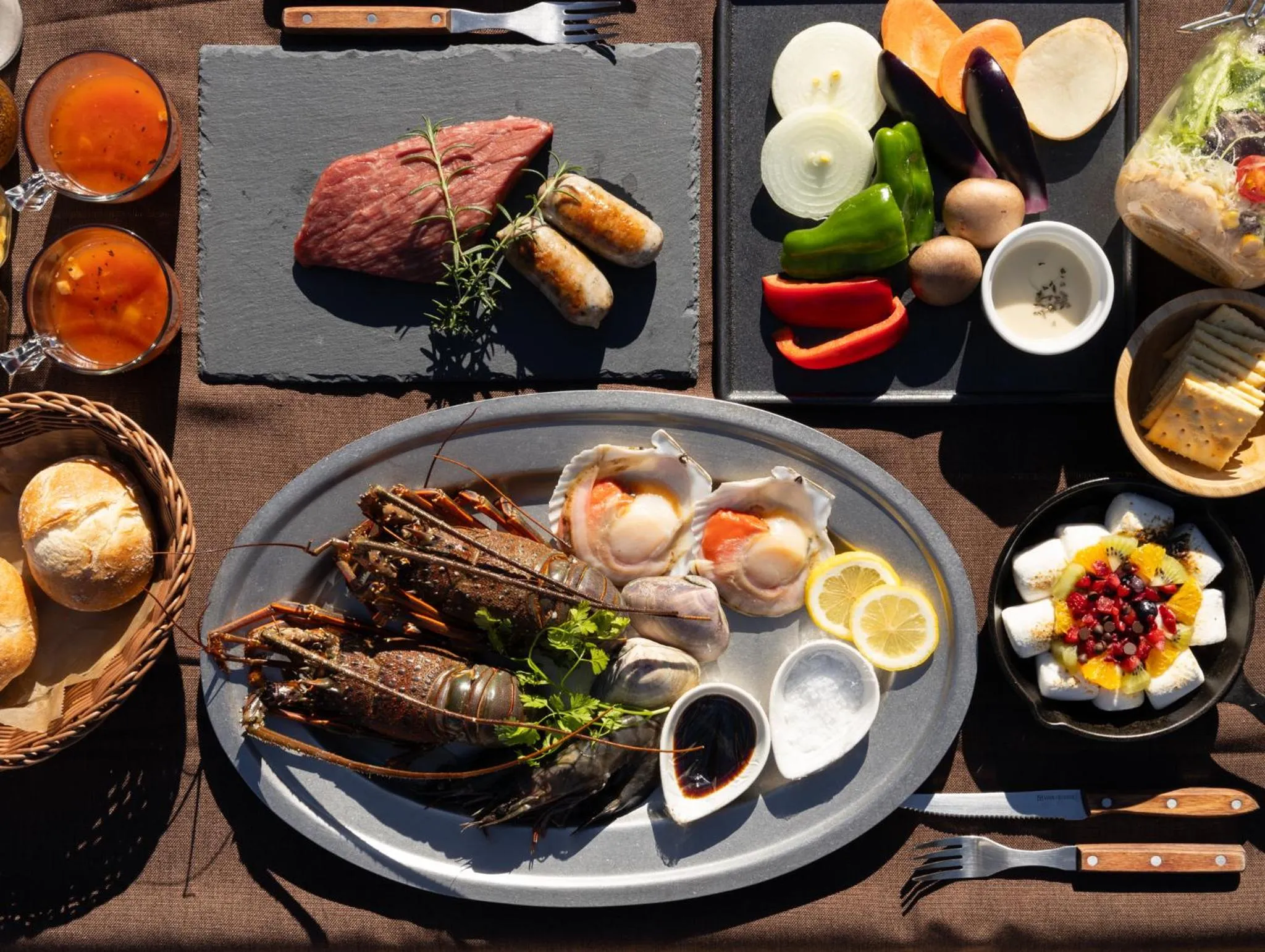 Food and drinks in THE FARM Resort Japan