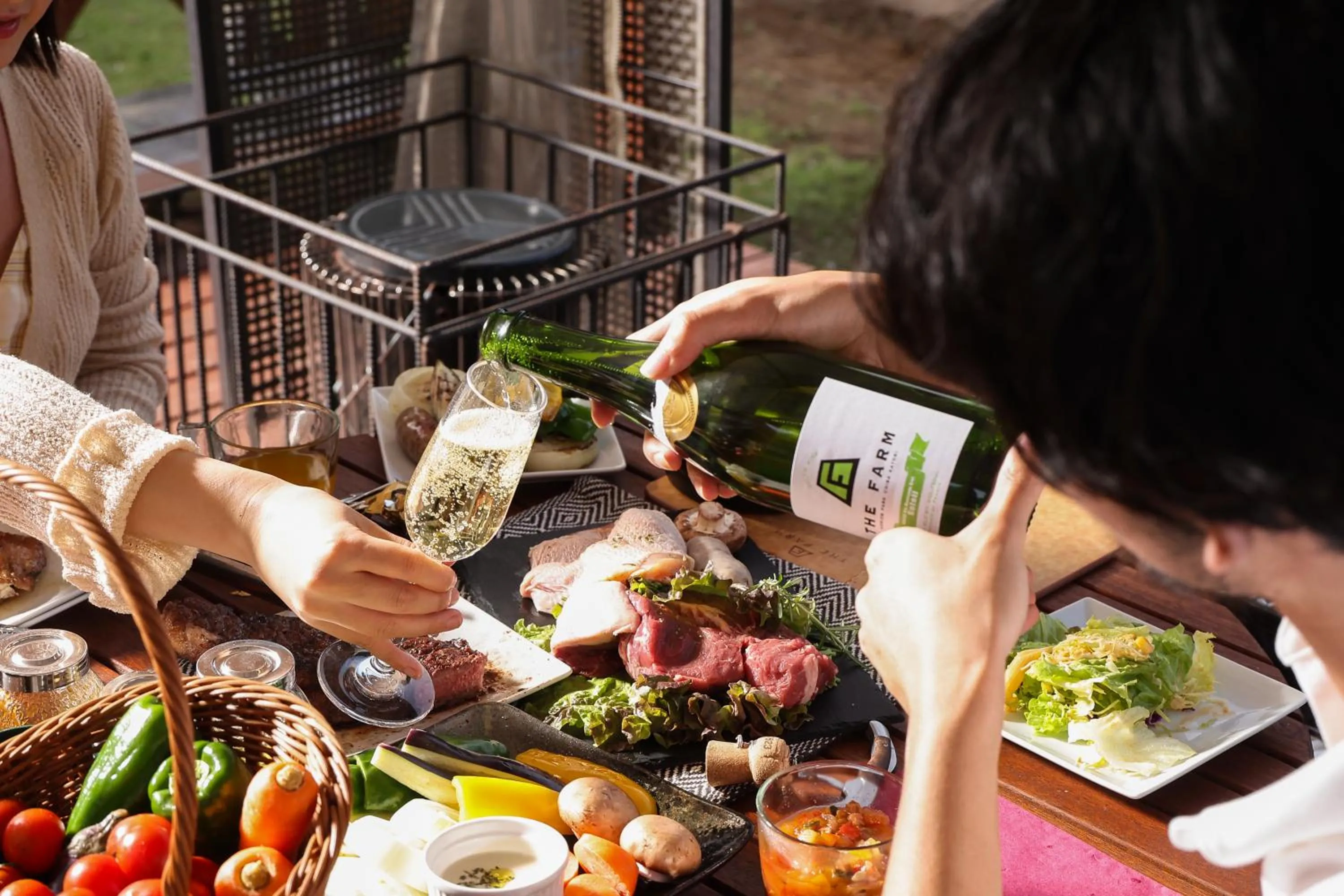 Dinner in THE FARM Resort Japan