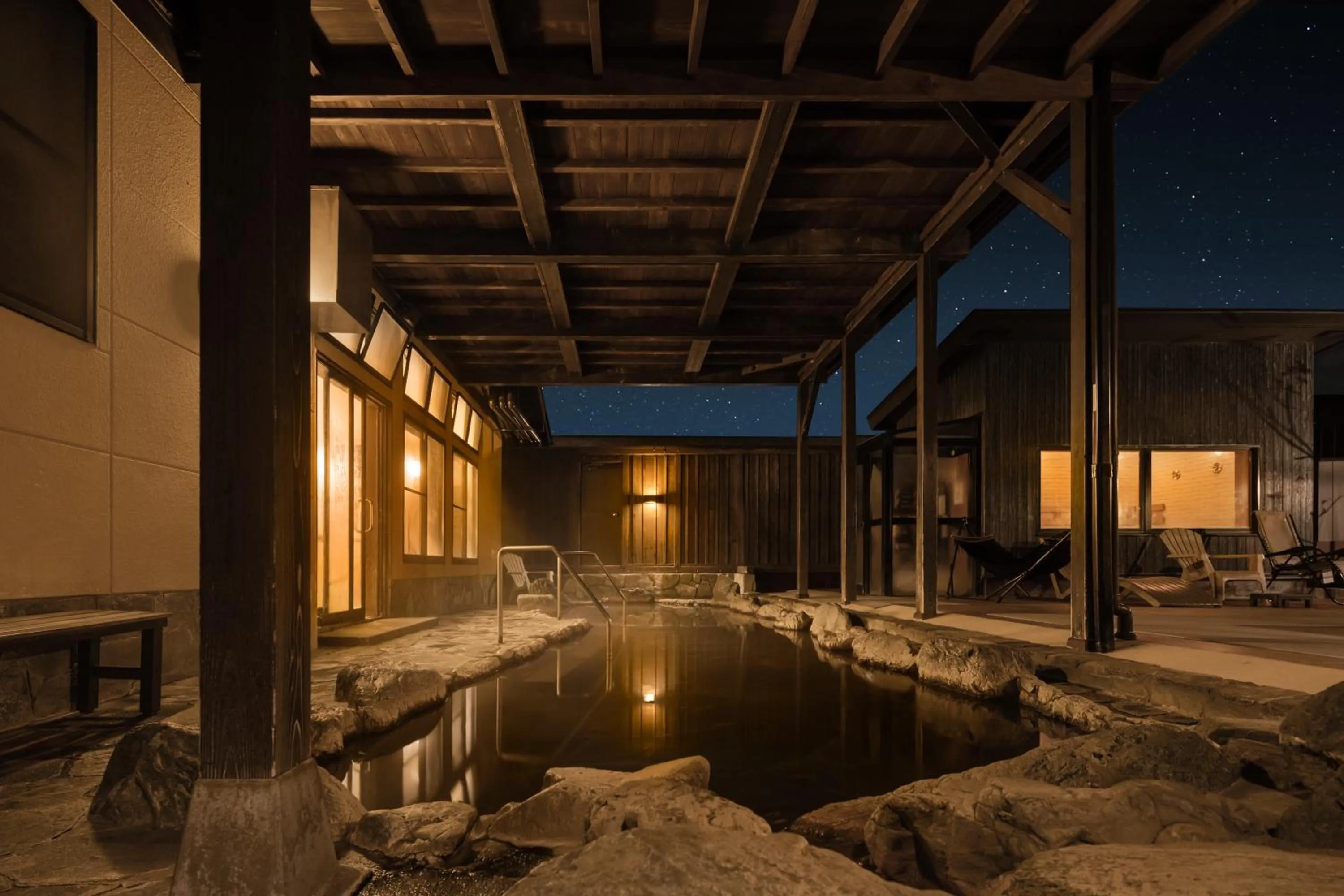 Hot Spring Bath in THE FARM Resort Japan