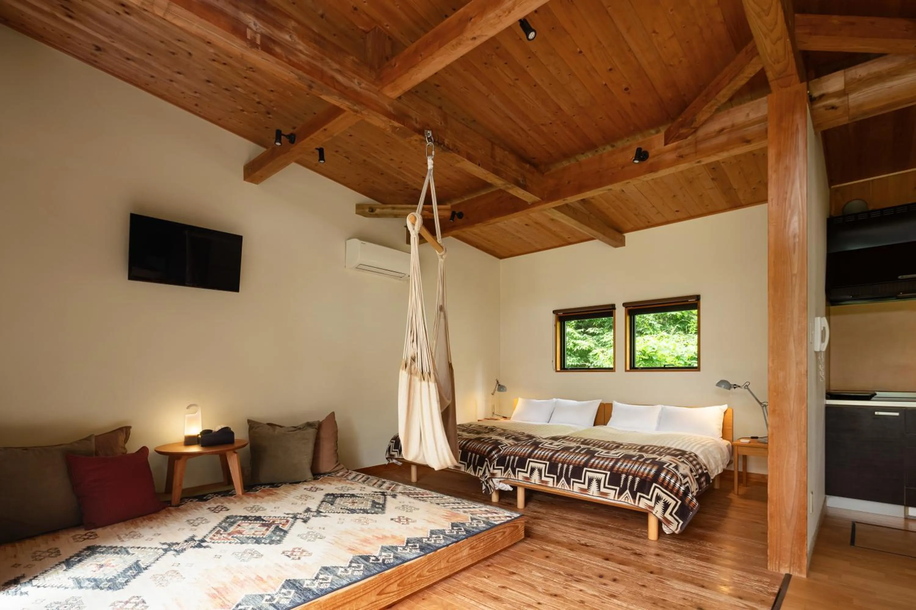 Photo of the whole room, Bed in THE FARM Resort Japan