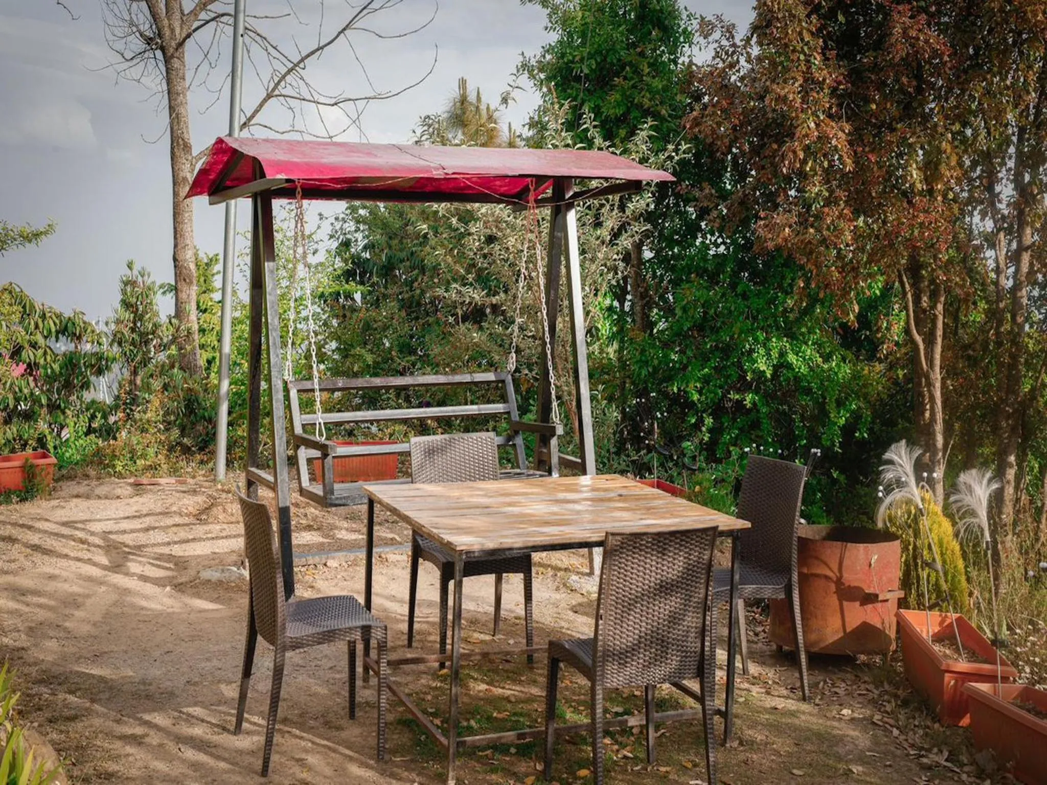 Property building in Kana Mud An Ethnic Village Resort - Beautiful View of Gangotri Mountains