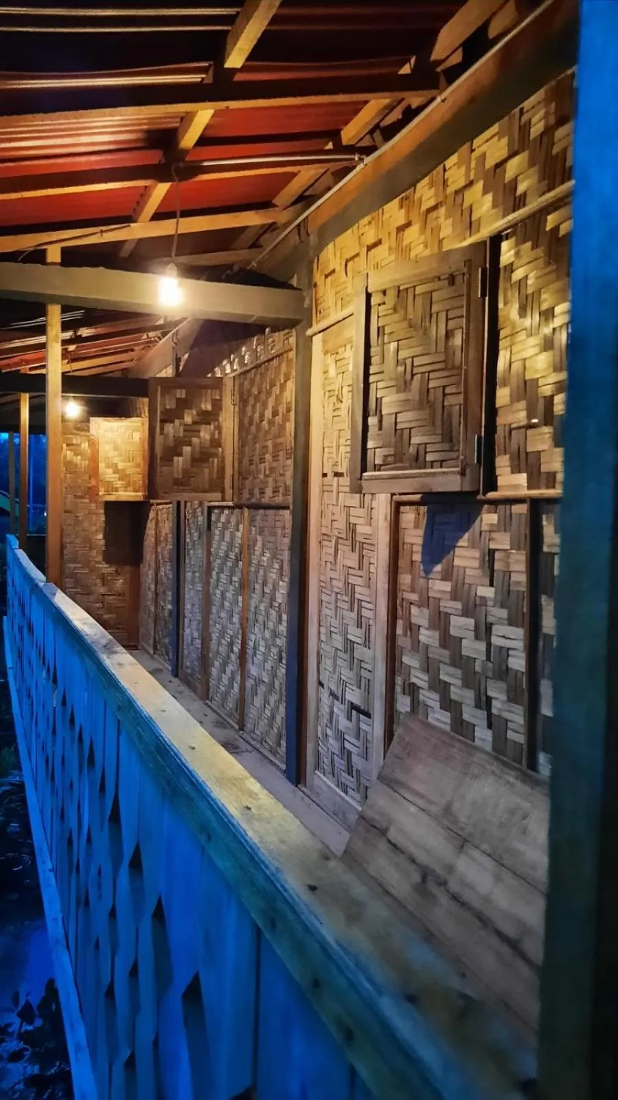 fireplace in Rumah Nalu surf camp