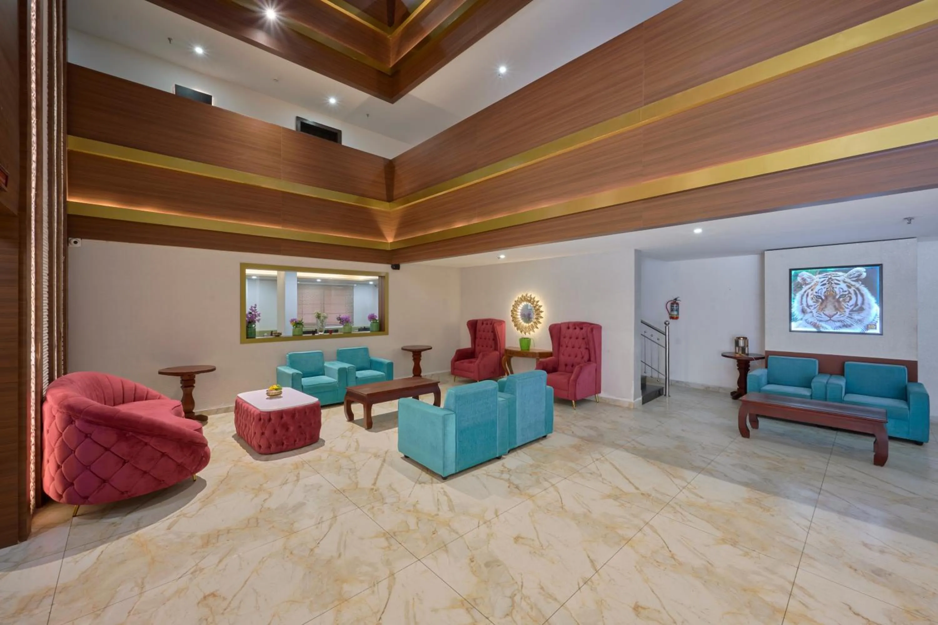 Seating area in Tiger Trails Thekkady