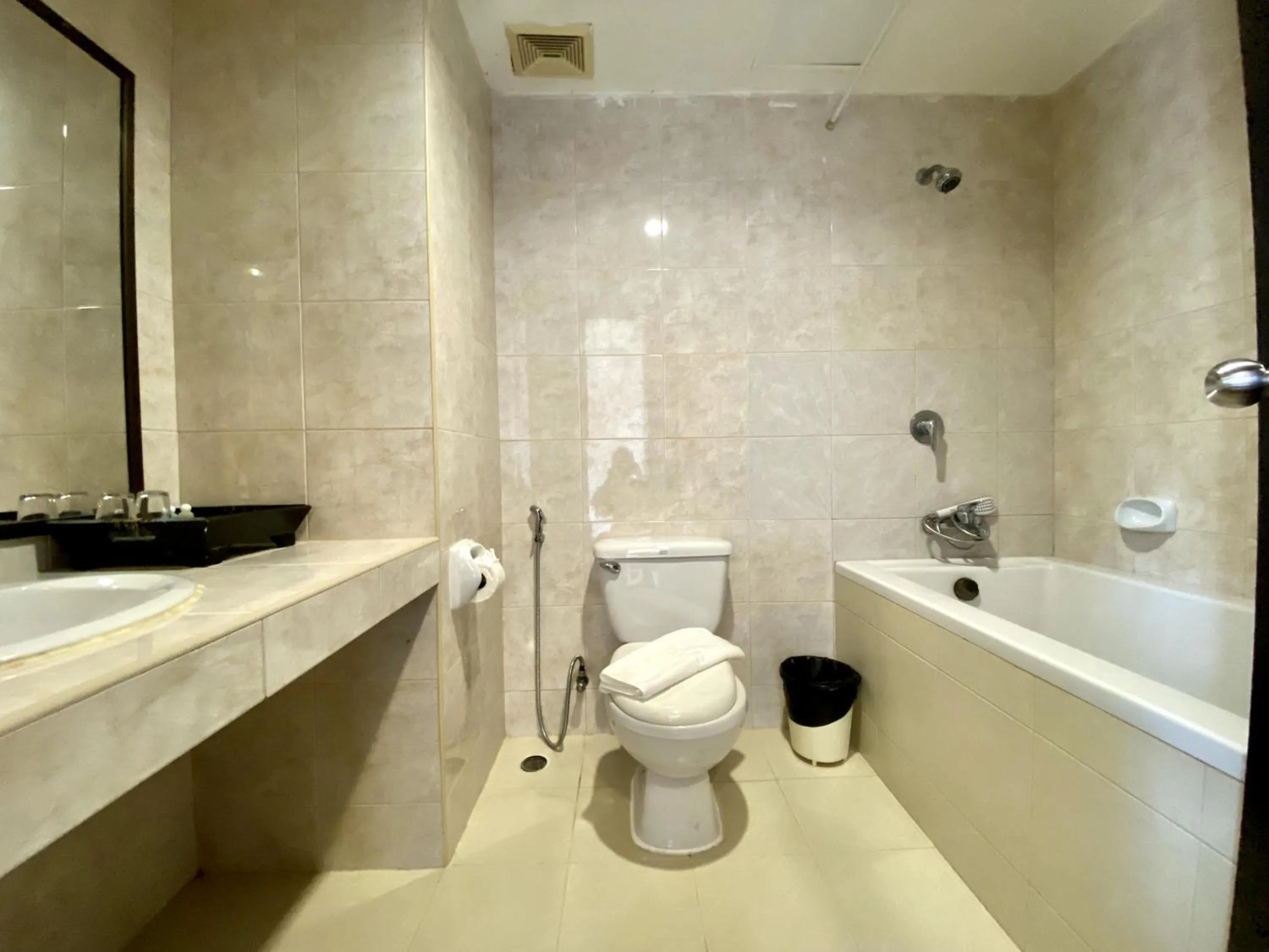 Shower in H.R.K.Resort