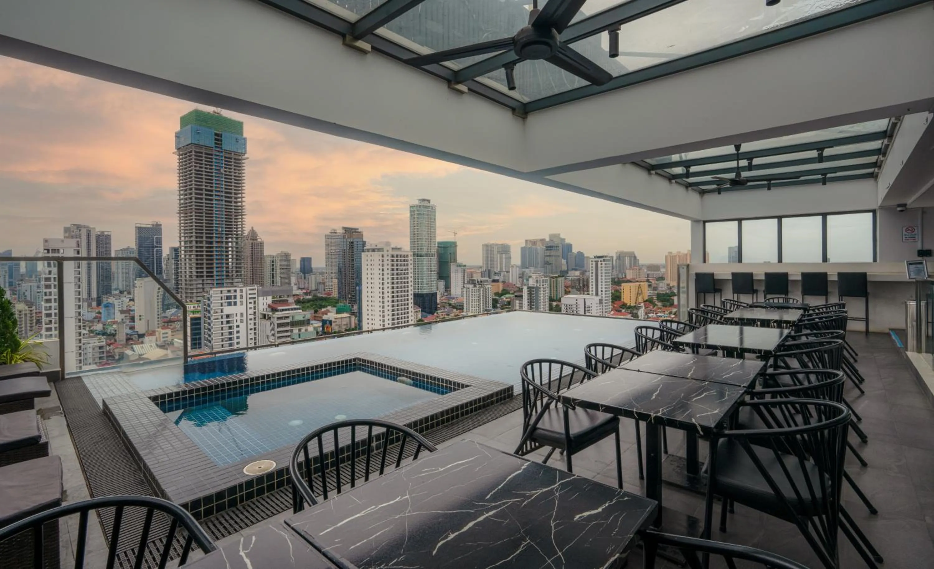 Pool view in Parc21 Luxury Boutique Hotel
