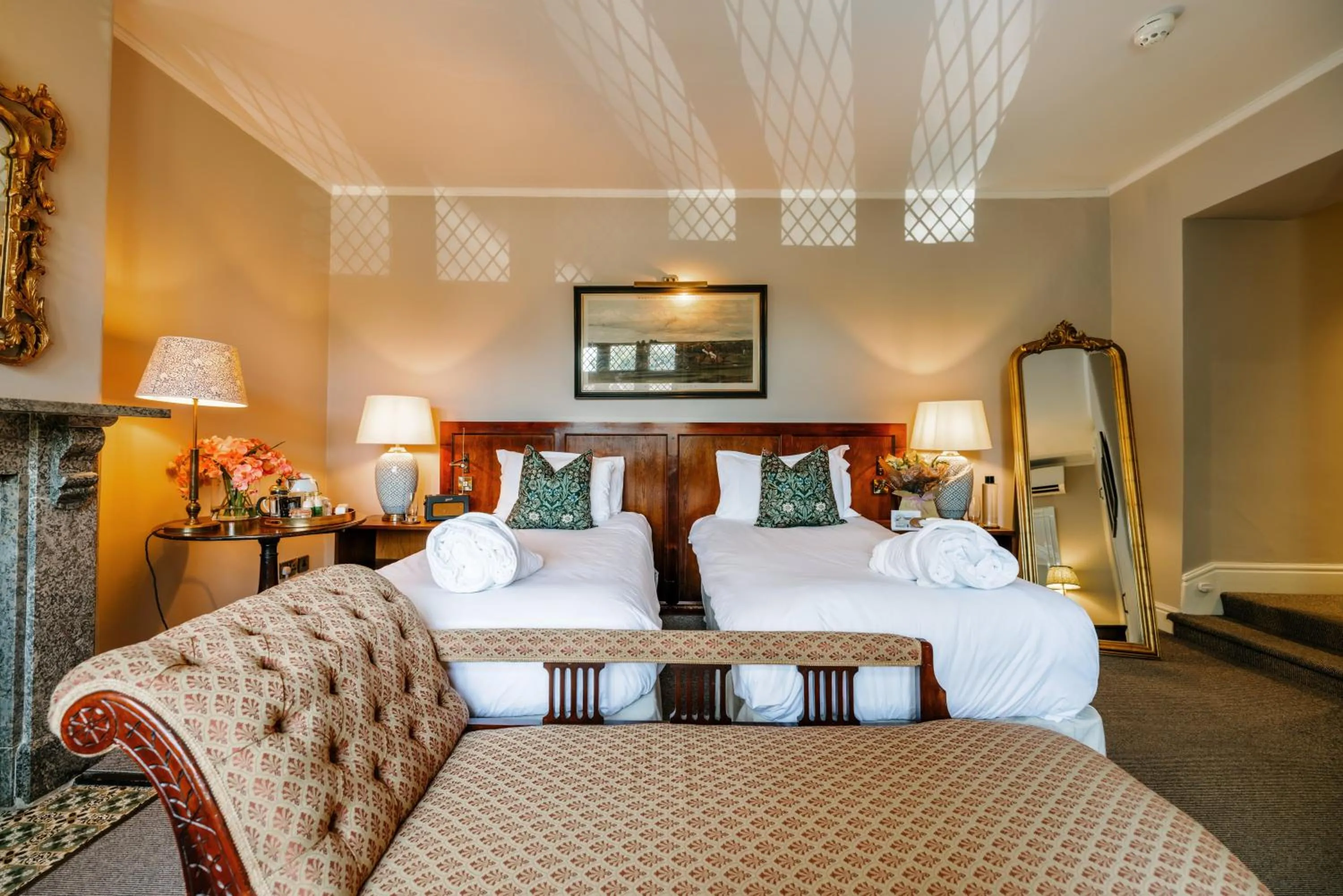 Bed in The Peacock at Rowsley