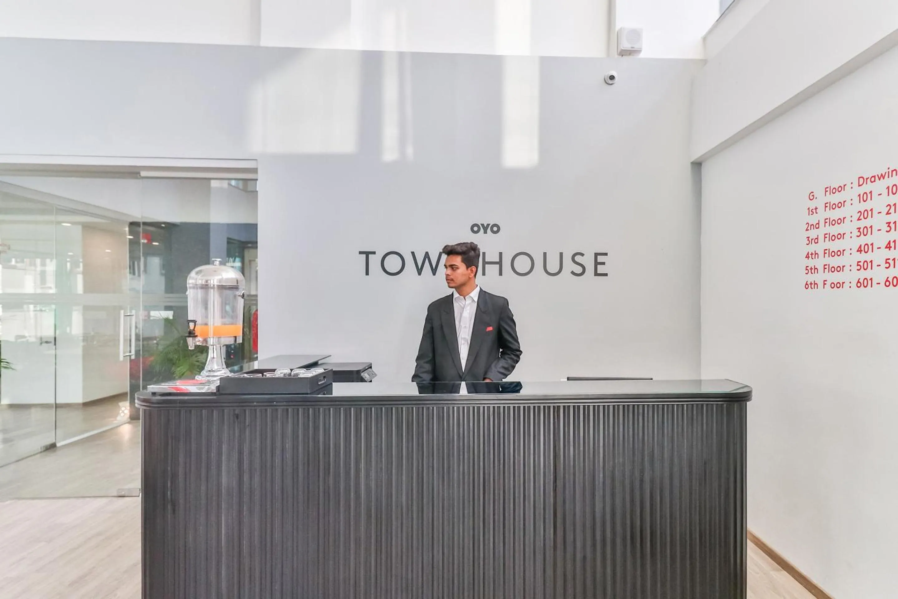 Lobby or reception in Super Townhouse Reva College University