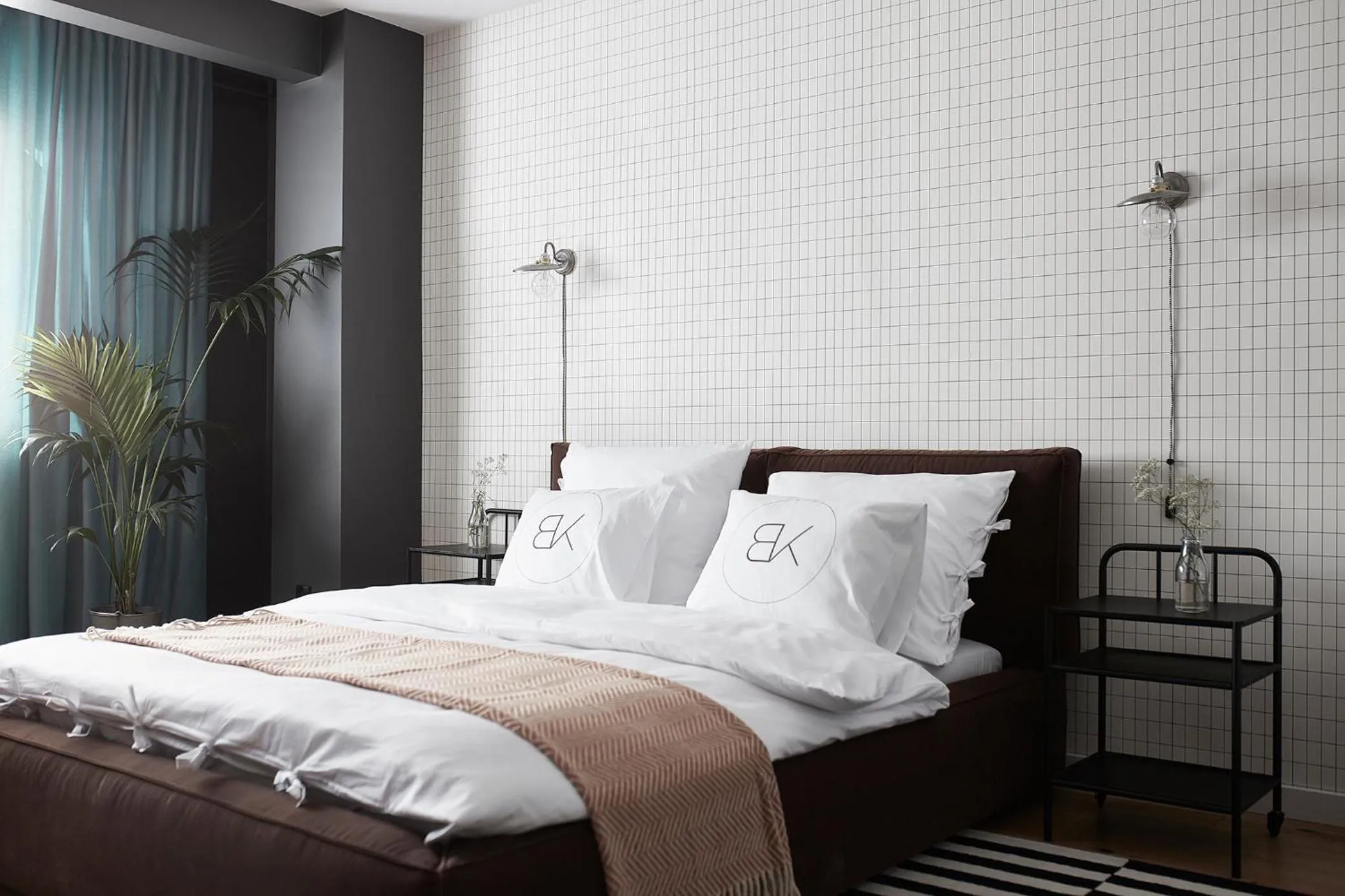 Bed in Bez Kantów Art Rooms