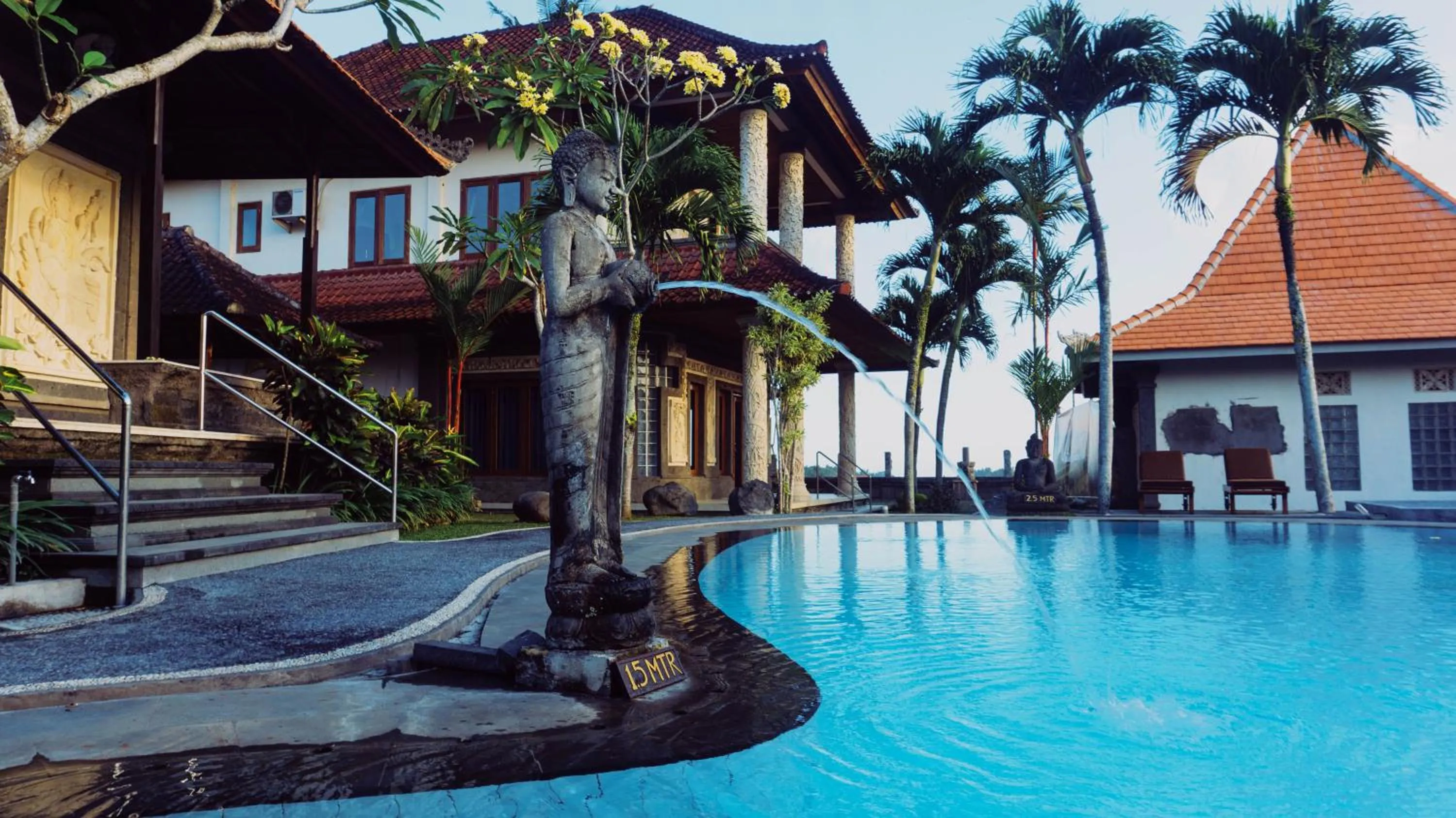 Pool view in Arbathu Villa Ubud