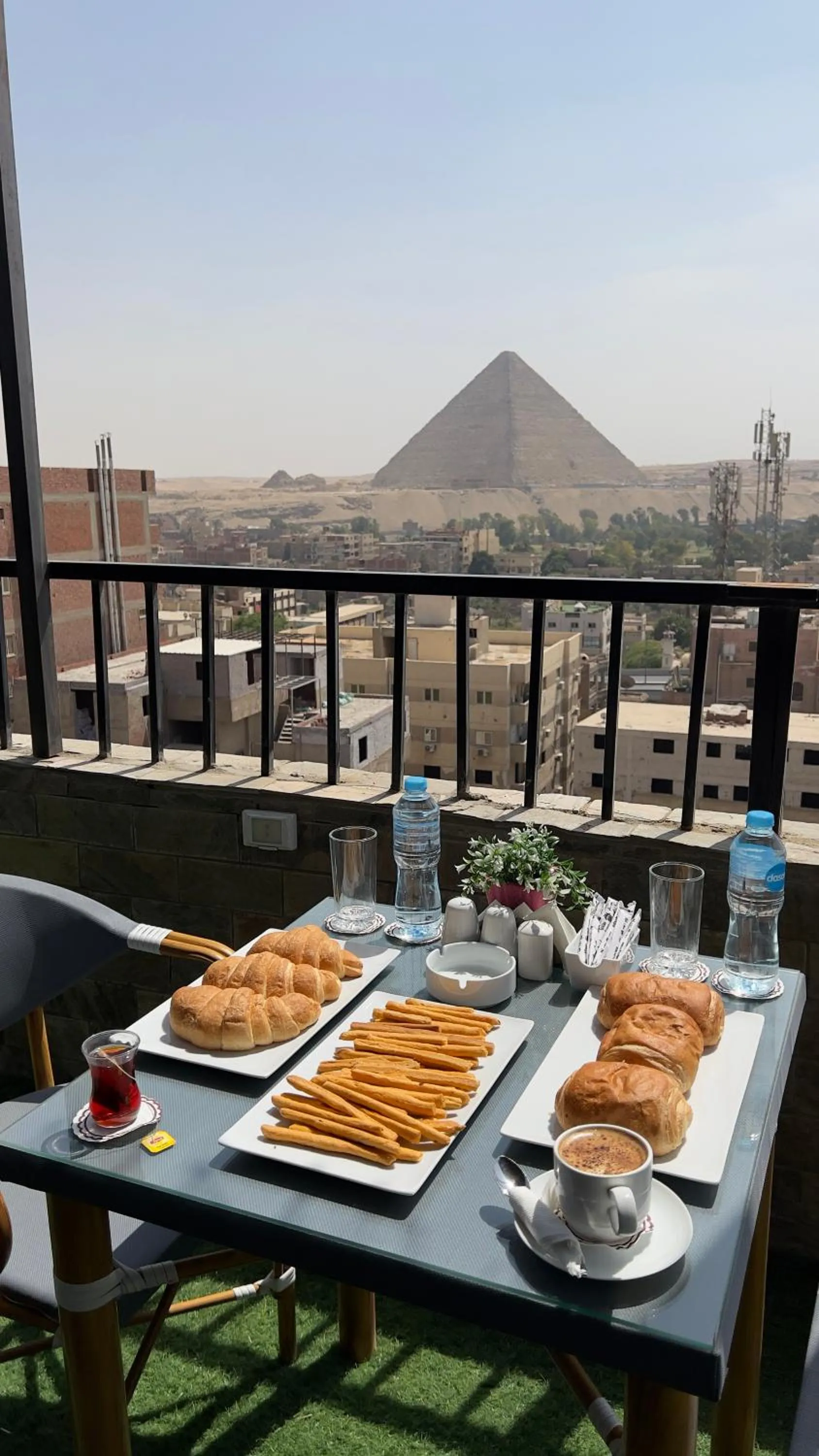 Day in pyramids tower view inn