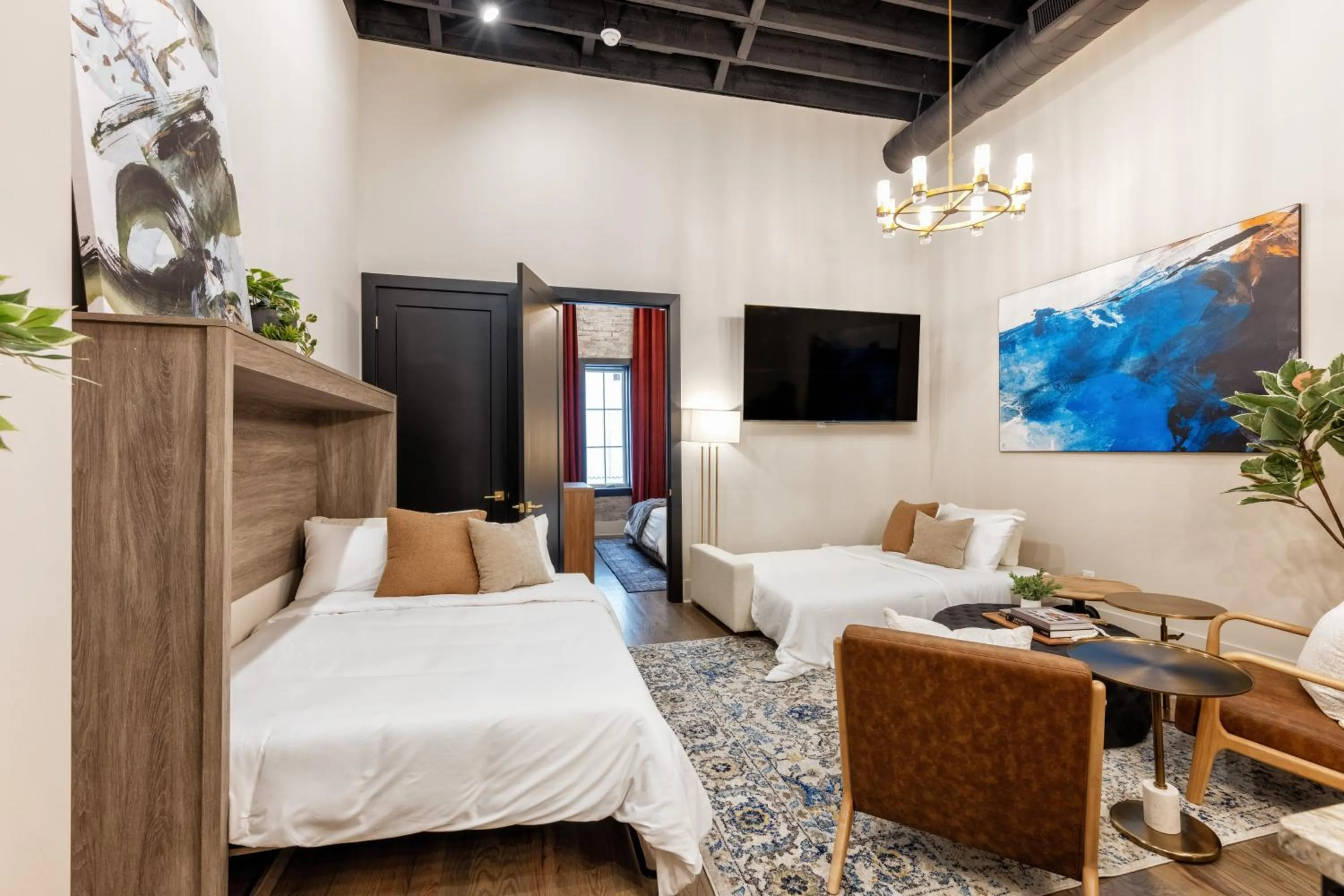 Bed in Union St Lofts - Salon - Day Spa