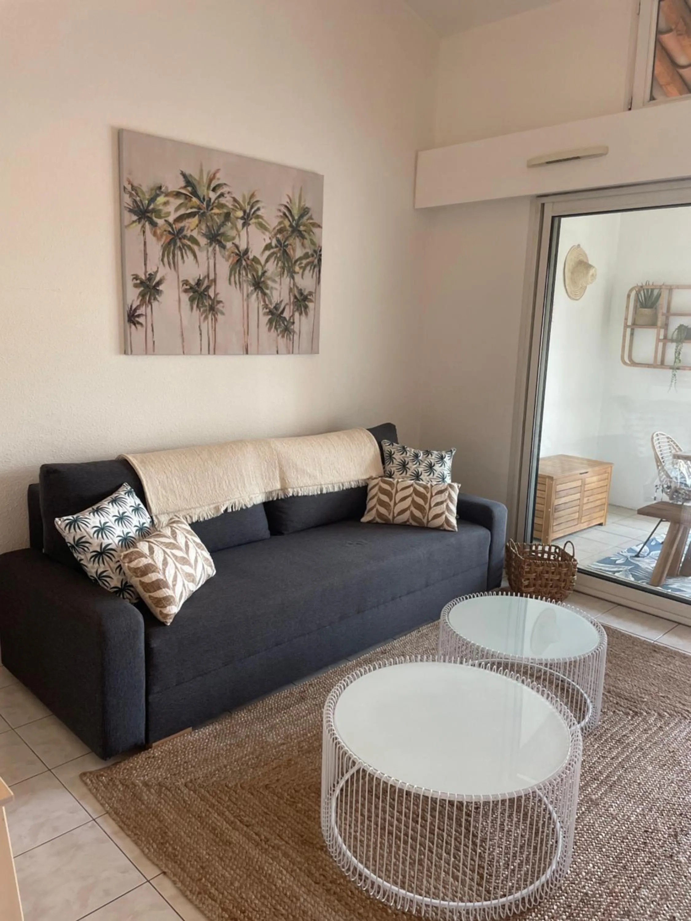 Seating area in Appartement avec piscine