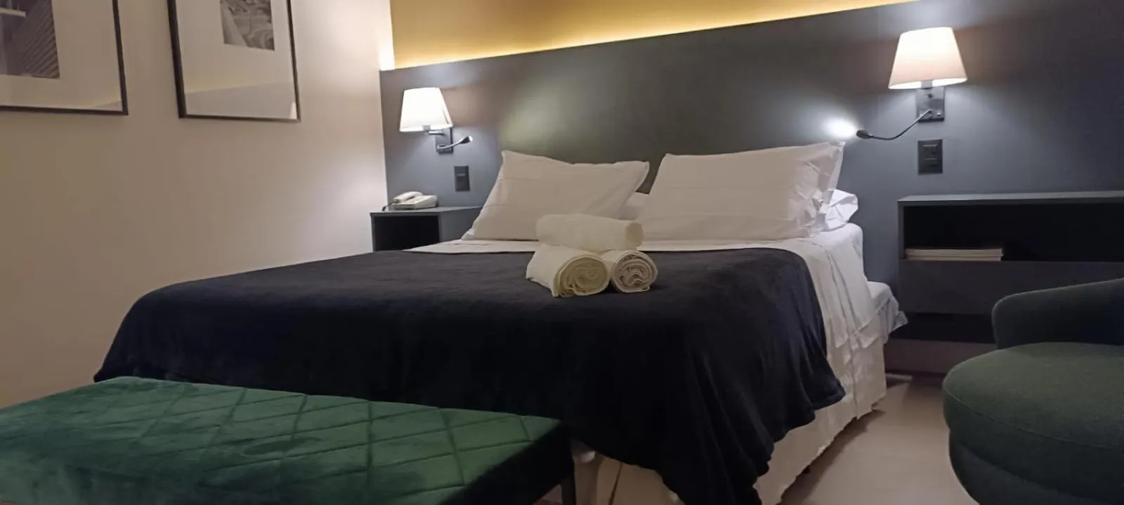 Bed in Q-Flat Hotel - Faria Lima