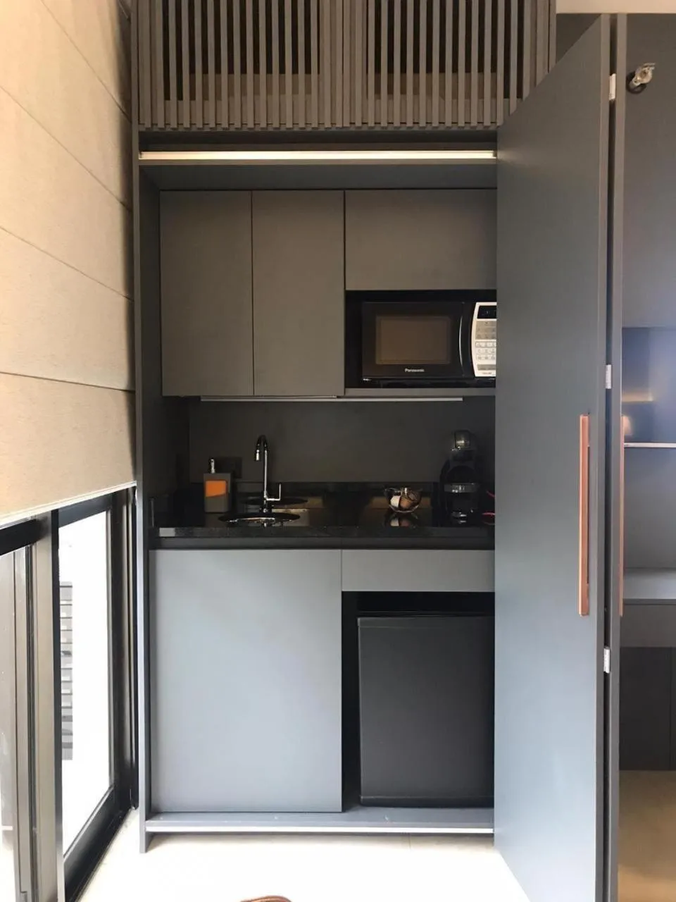 Coffee/tea facilities in Q-Flat Hotel - Faria Lima