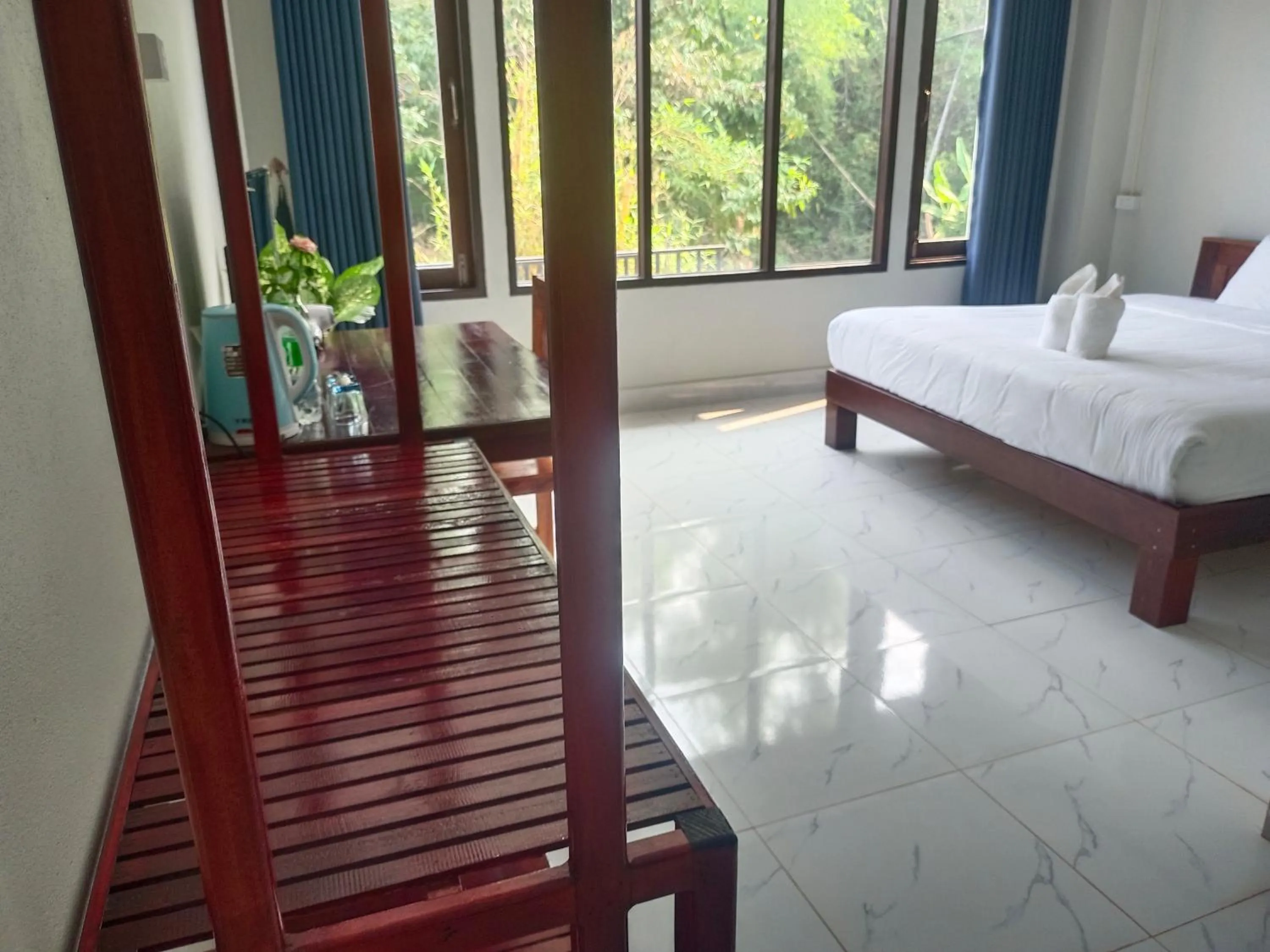 Bed in Vang Vieng Champa Resort