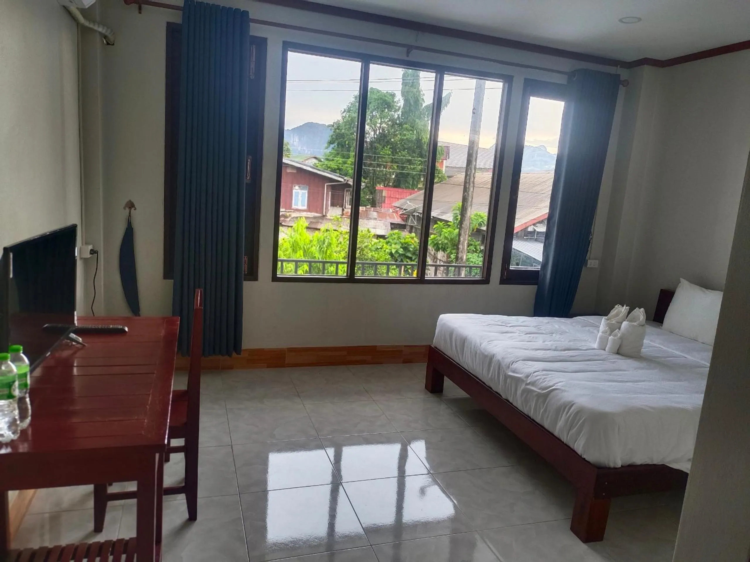 Bed in Vang Vieng Champa Resort