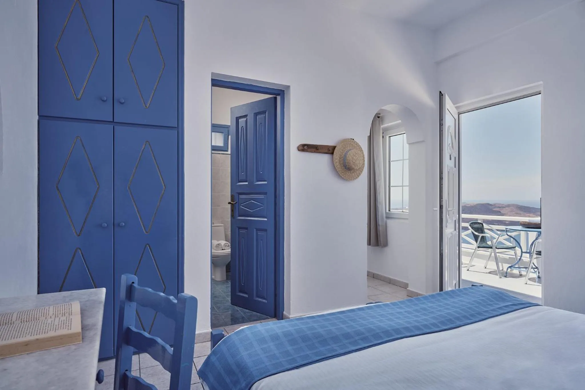 Bed in Amphitheater Cave Houses