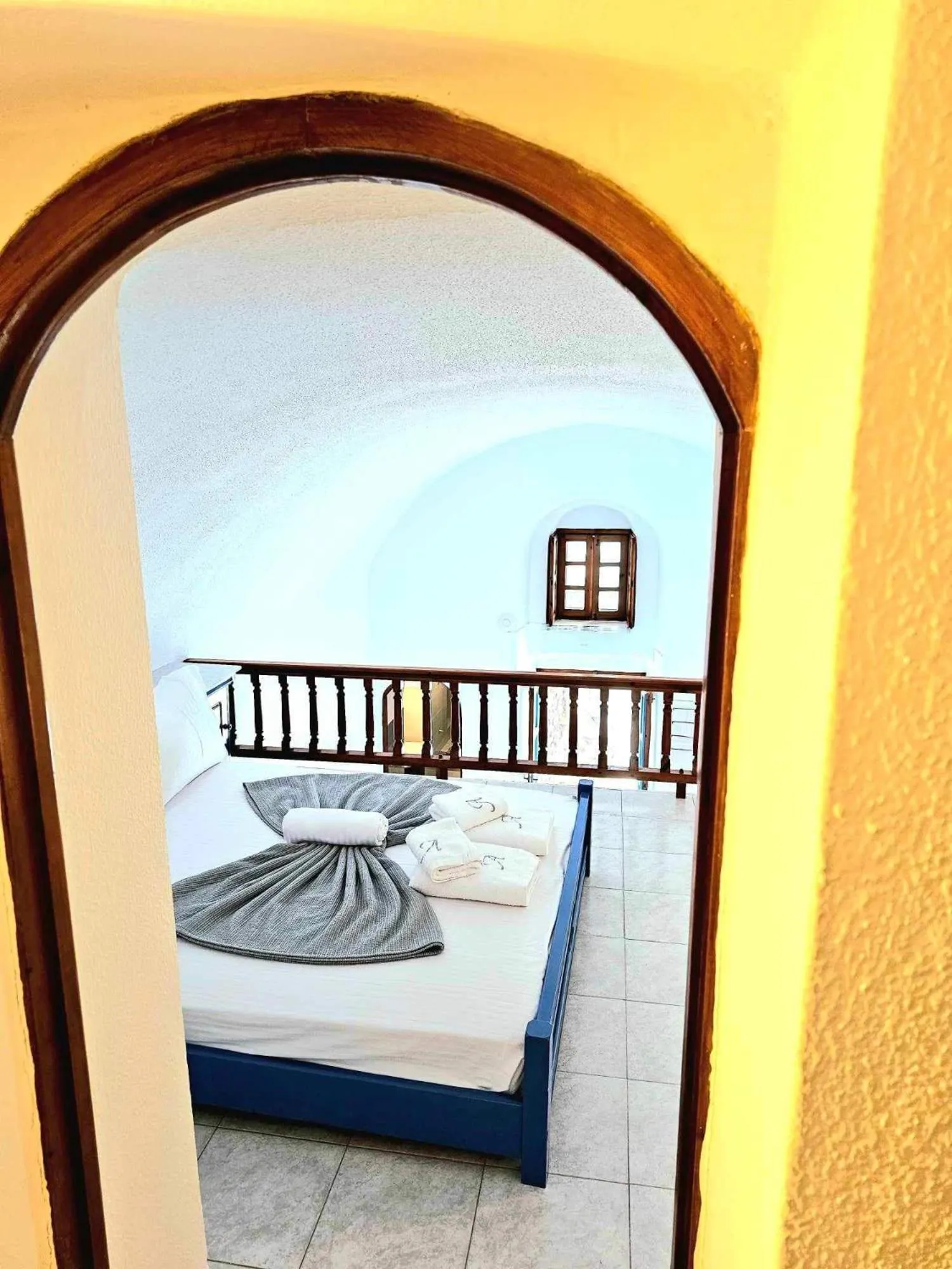 Bed in Amphitheater Cave Houses