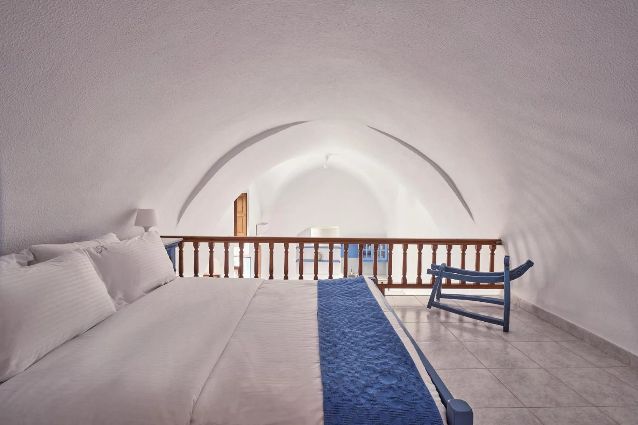 Bed in Amphitheater Cave Houses