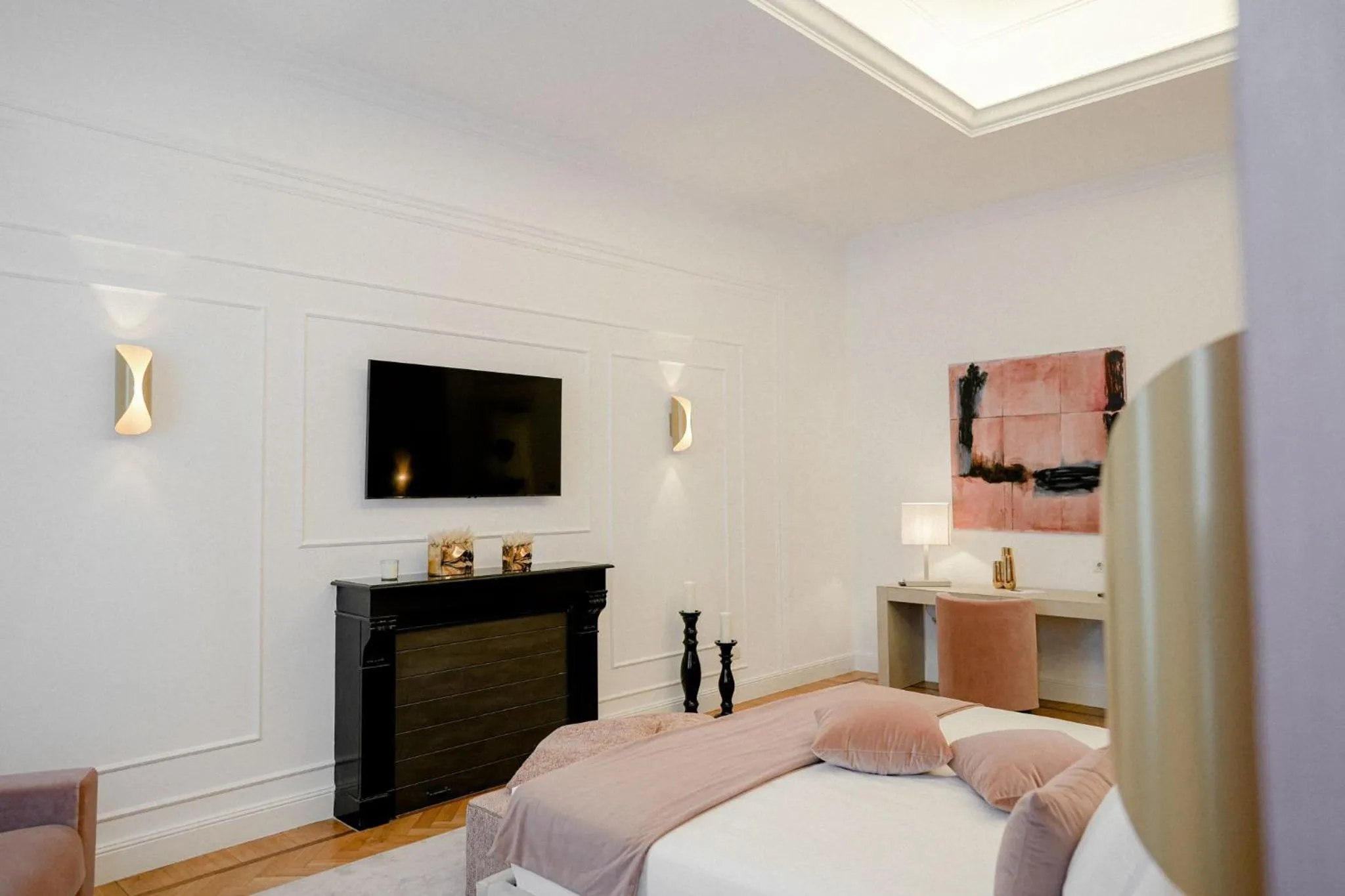 Bed in Màs Boutique Hotel Rome