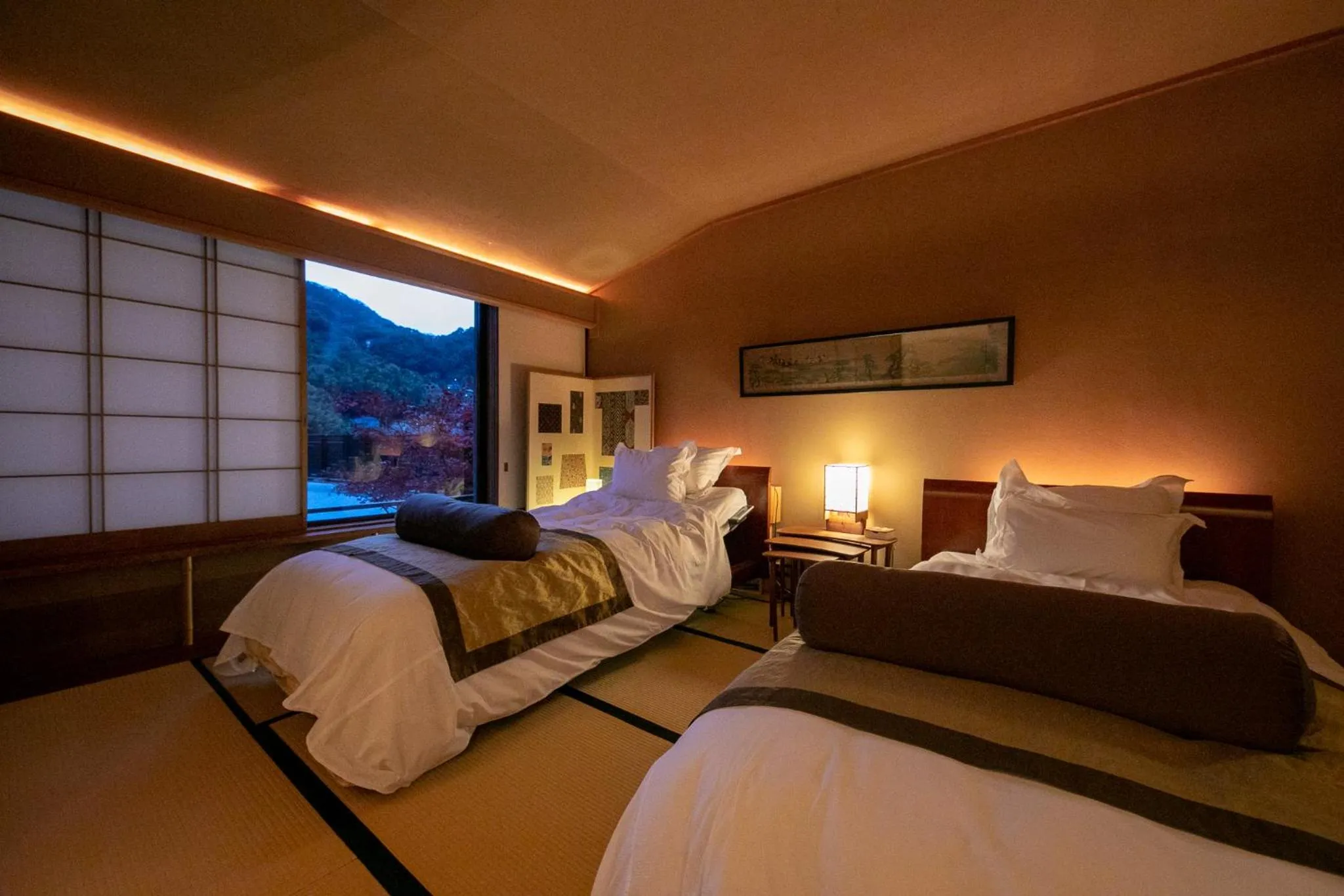 Bed in Fukiya Ryokan