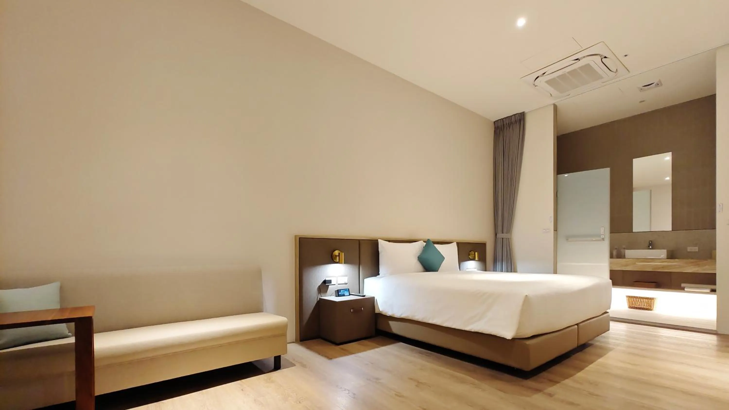 Bed in Hotel Sandao