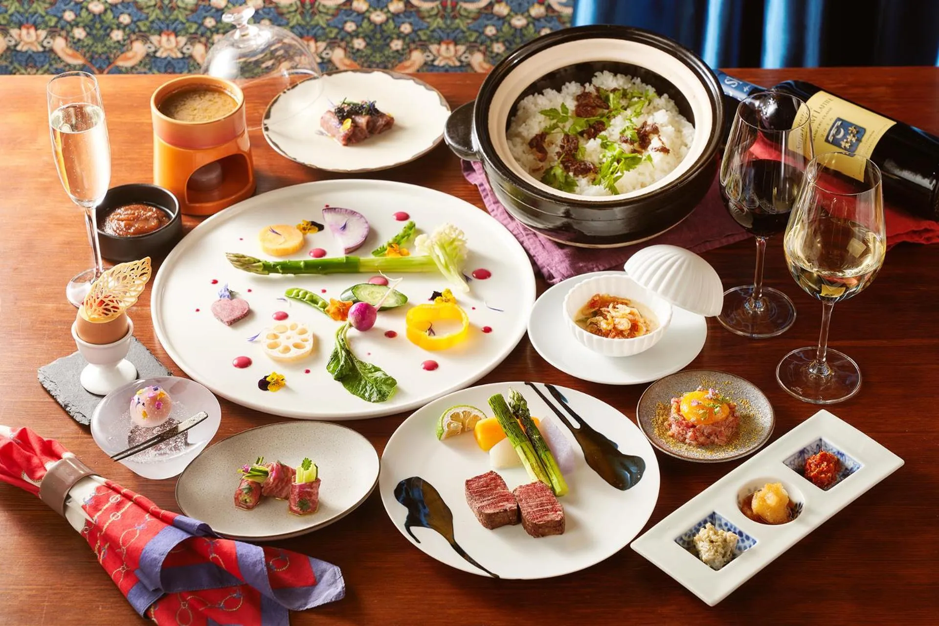 Dinner in LONGINGHOUSE Kyukaruizawa Suwanomori