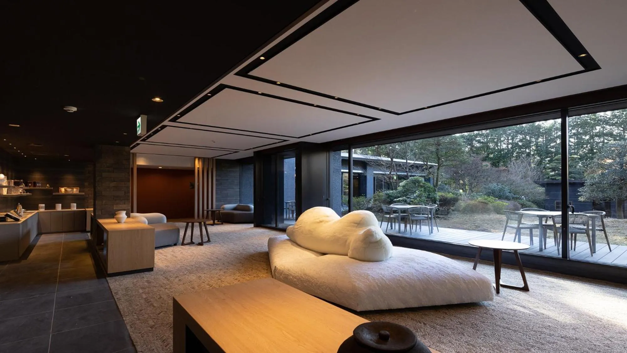 Seating area in Sengokubara COCON