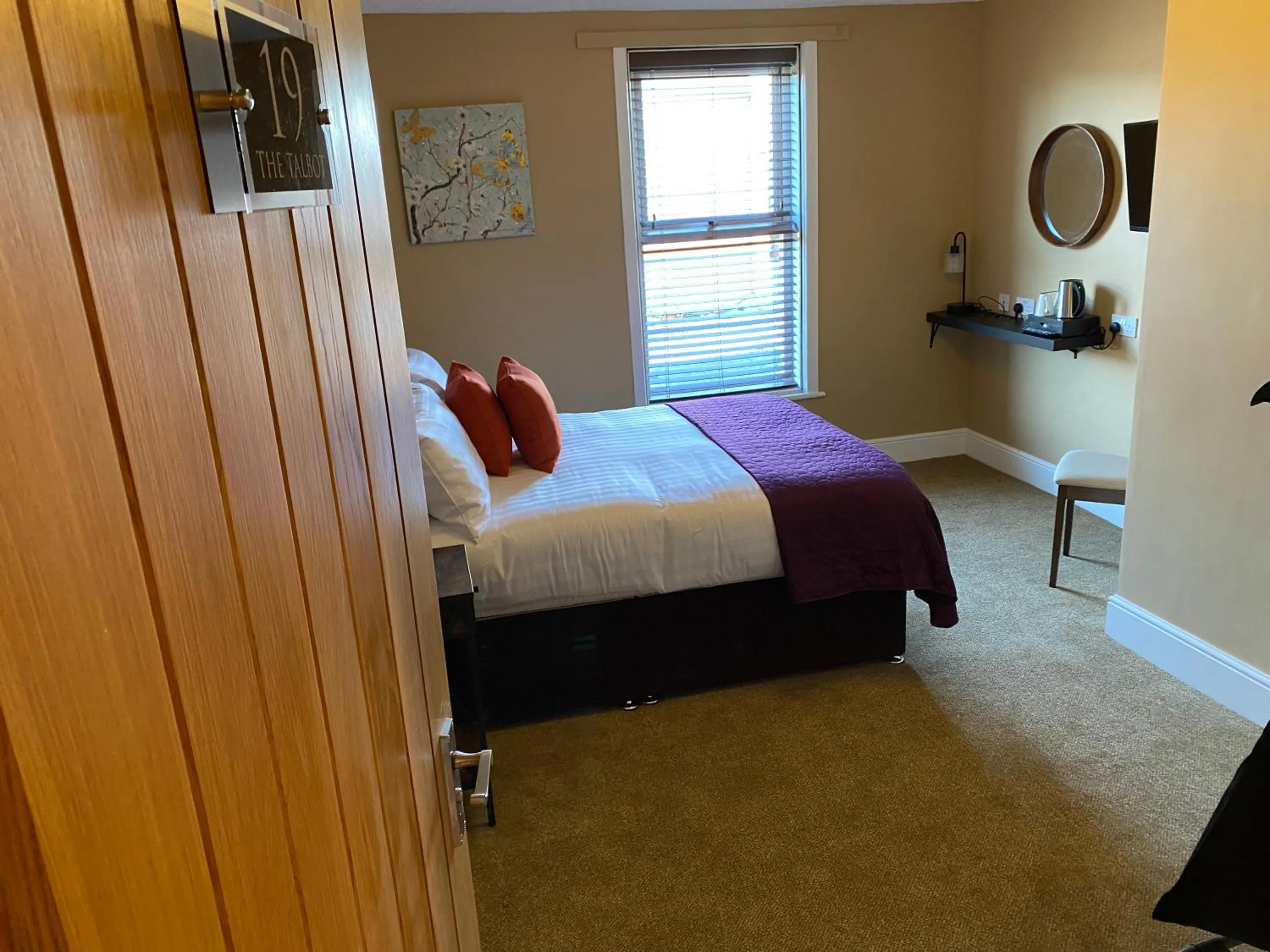 Bed in The New Talbot Hotel