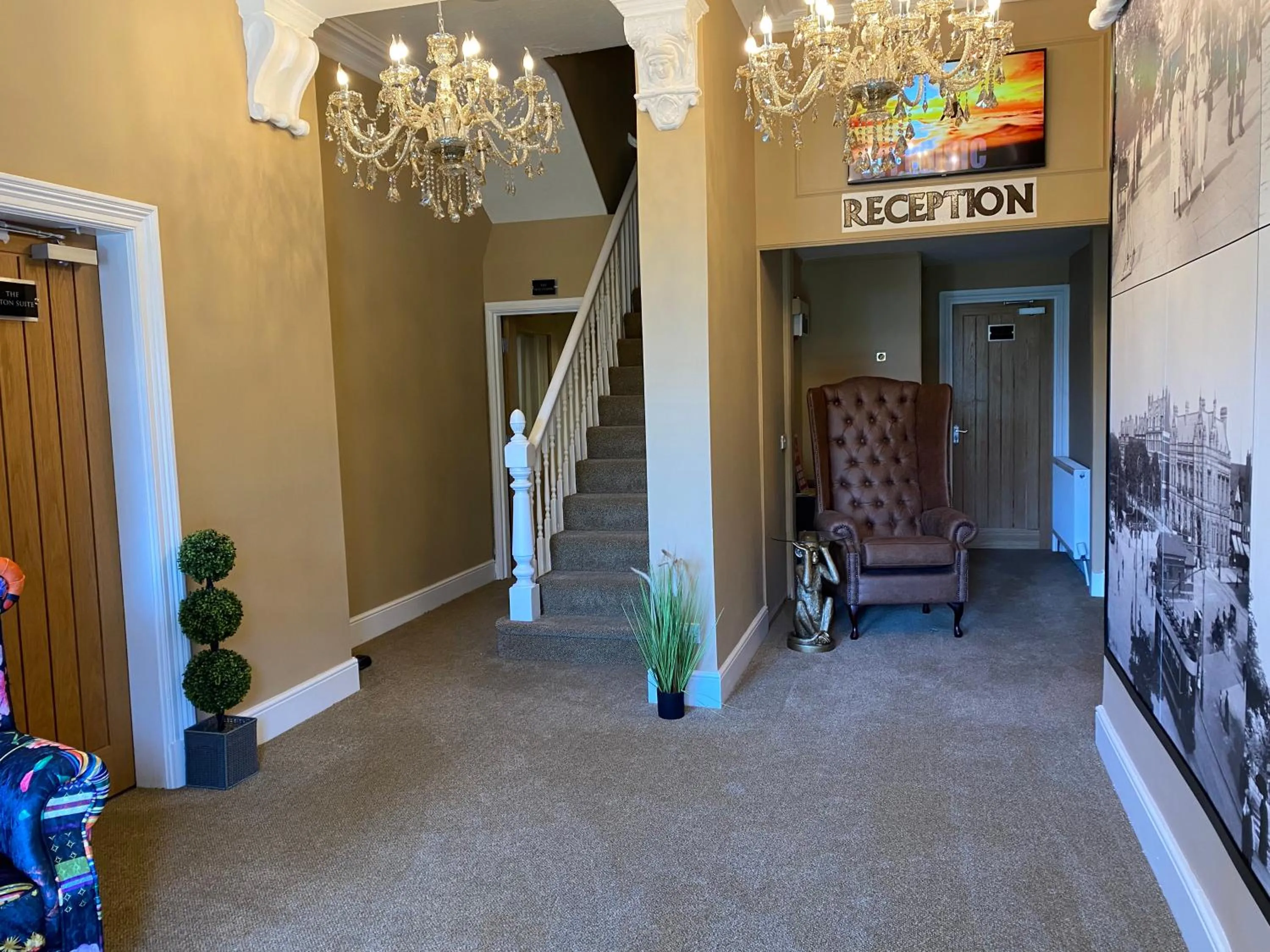 Seating area in The New Talbot Hotel