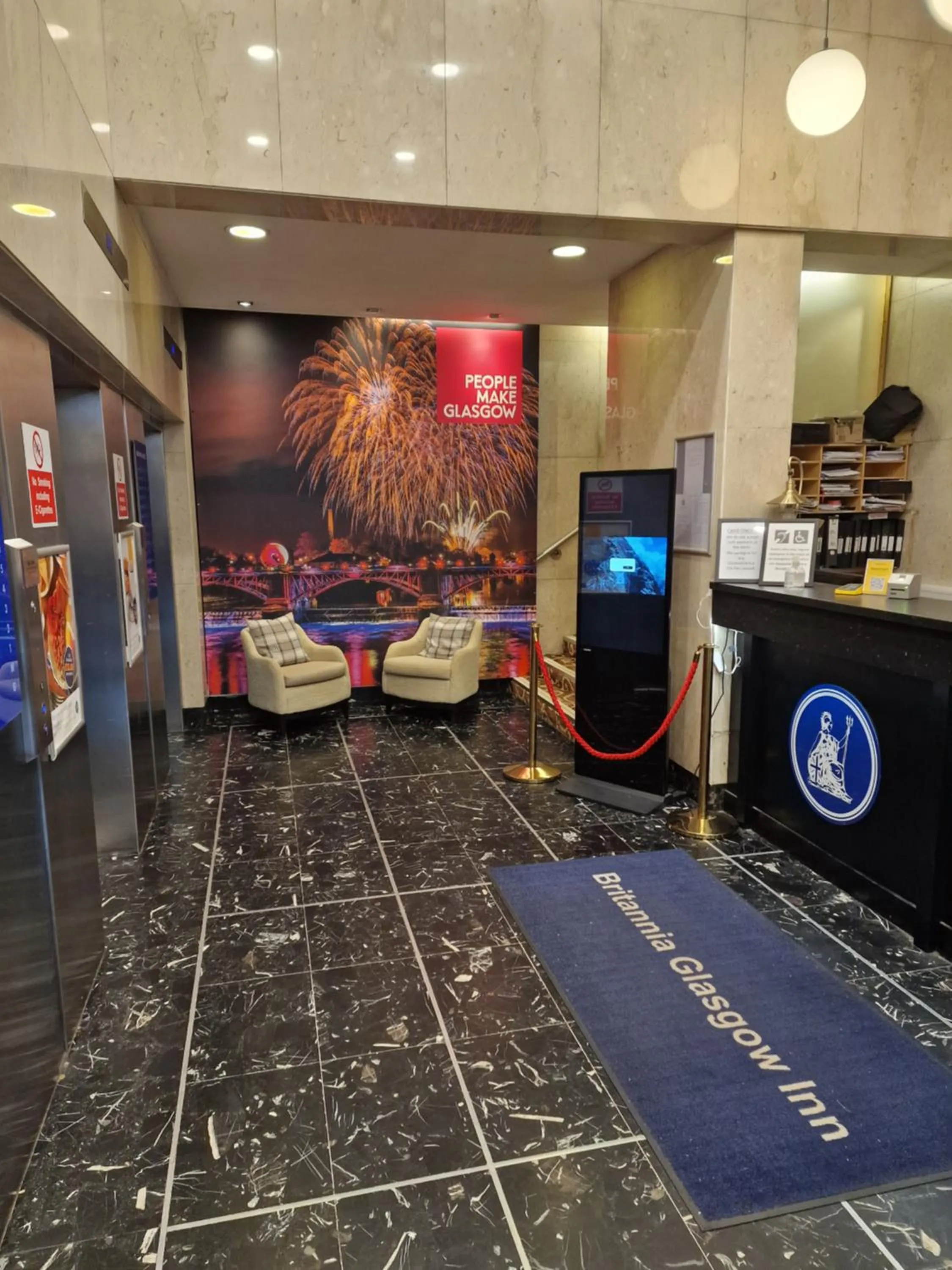 TV and multimedia in Britannia Inn Glasgow