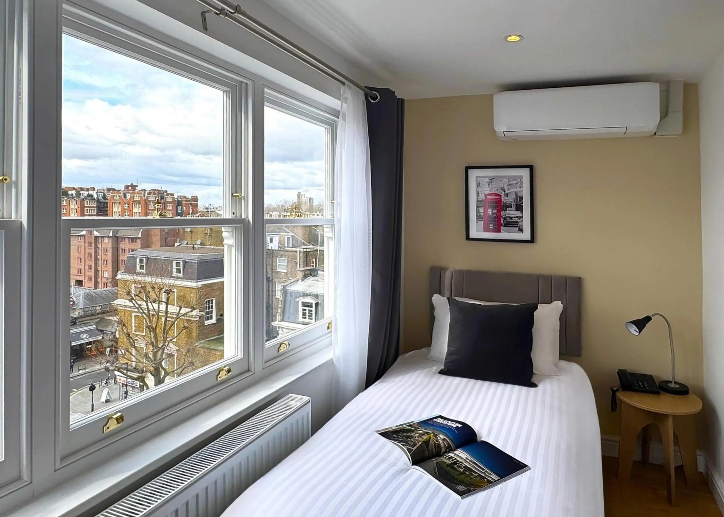 Bed in Berjaya Eden Park London Hotel