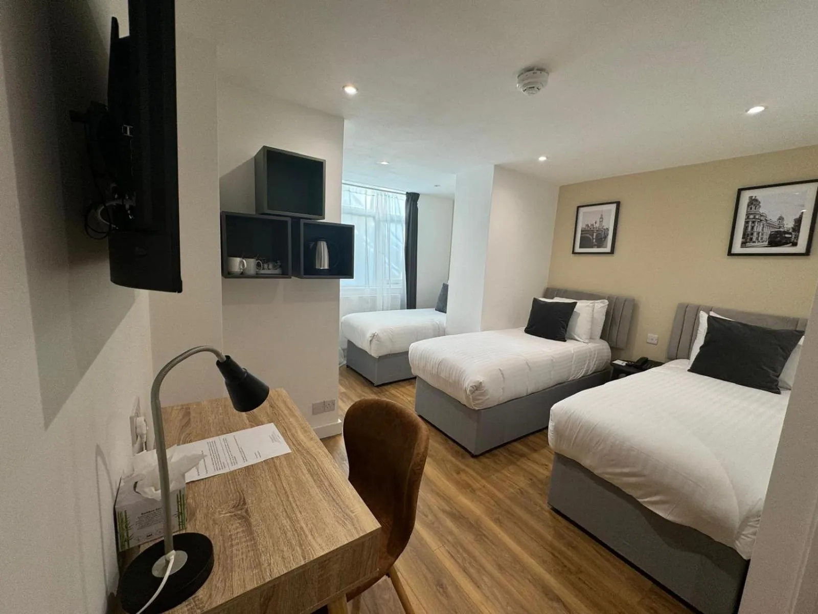 Bed in Berjaya Eden Park London Hotel