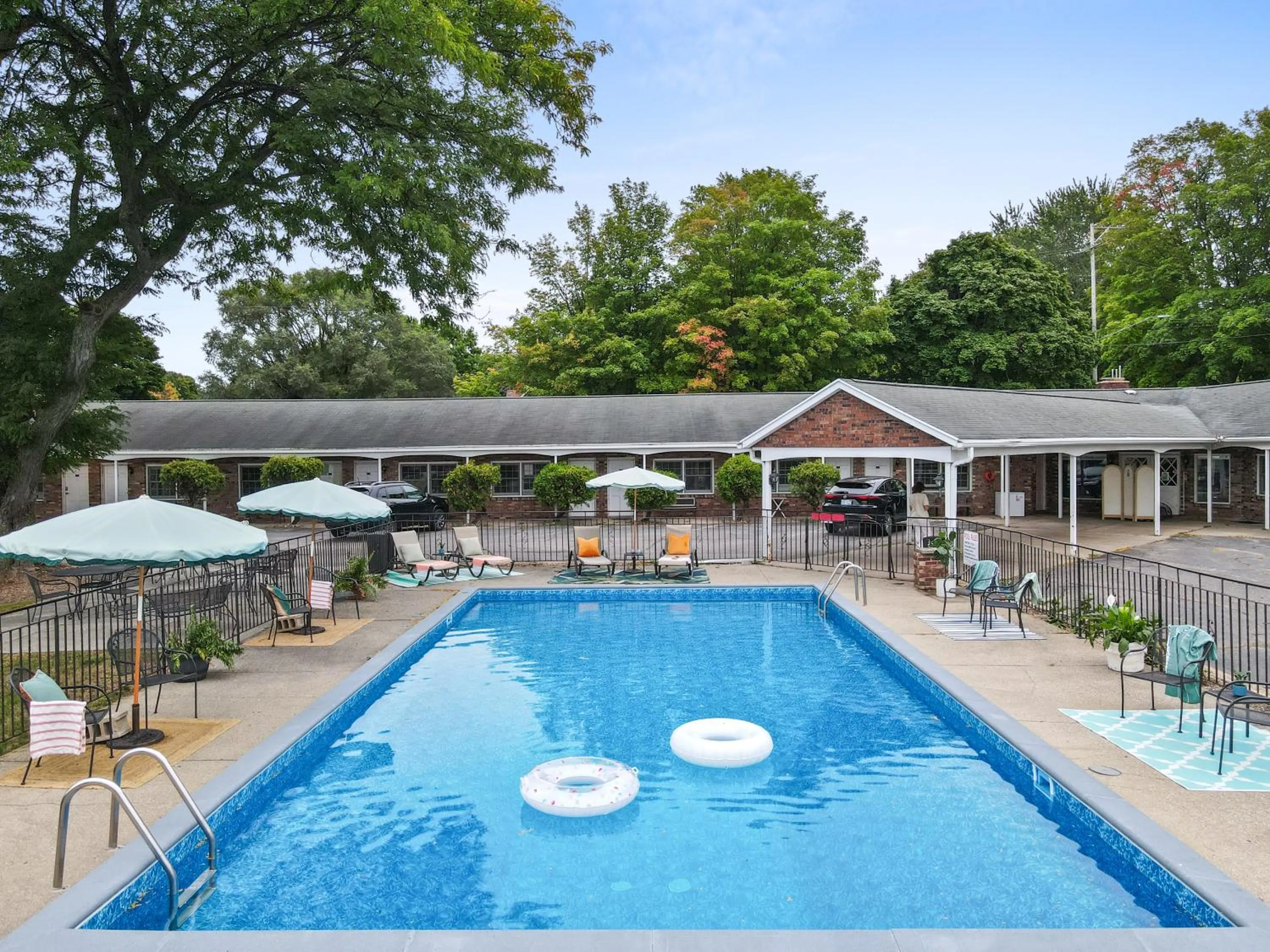 Patio in Motel Bear Lake
