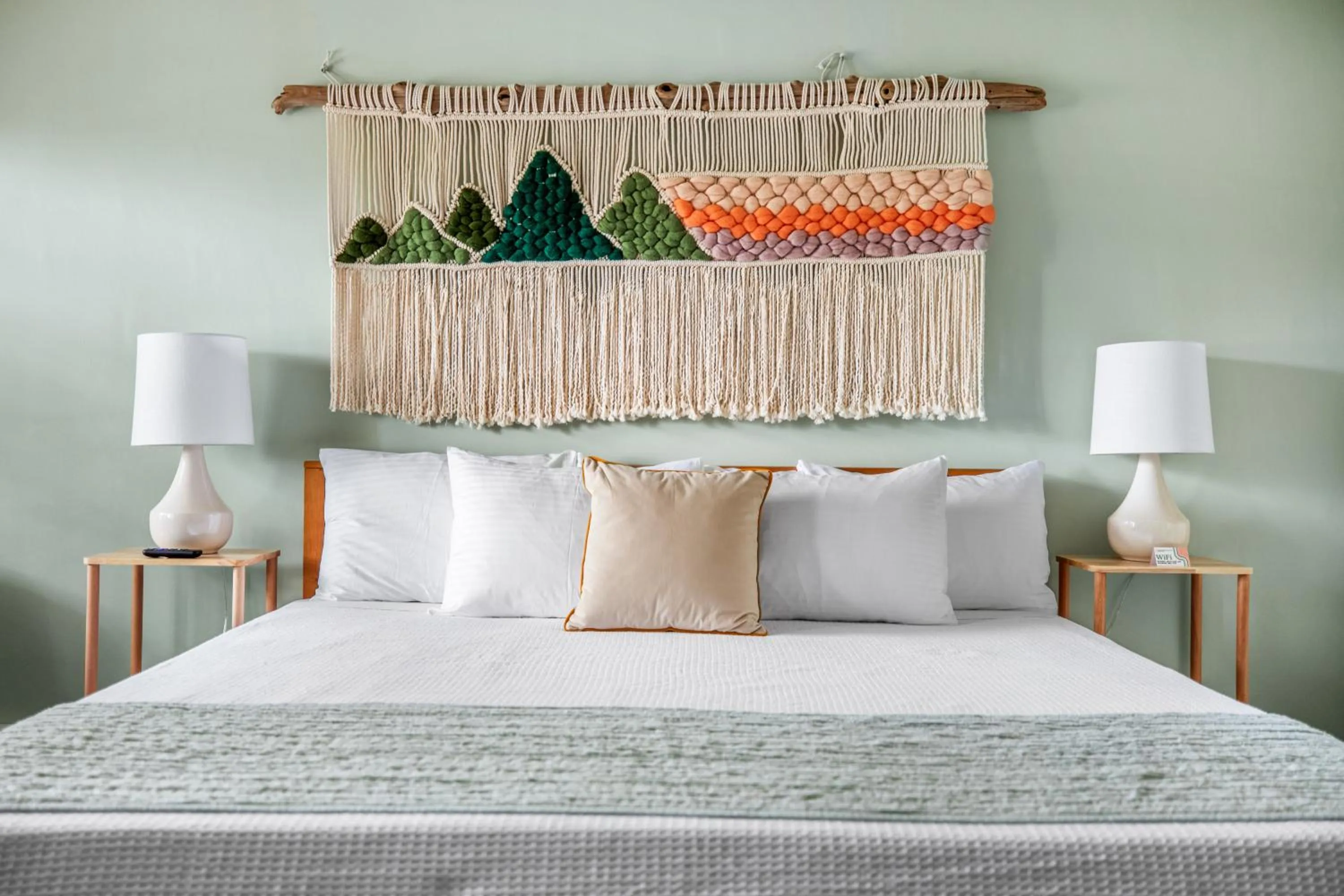 Bed in Motel Bear Lake