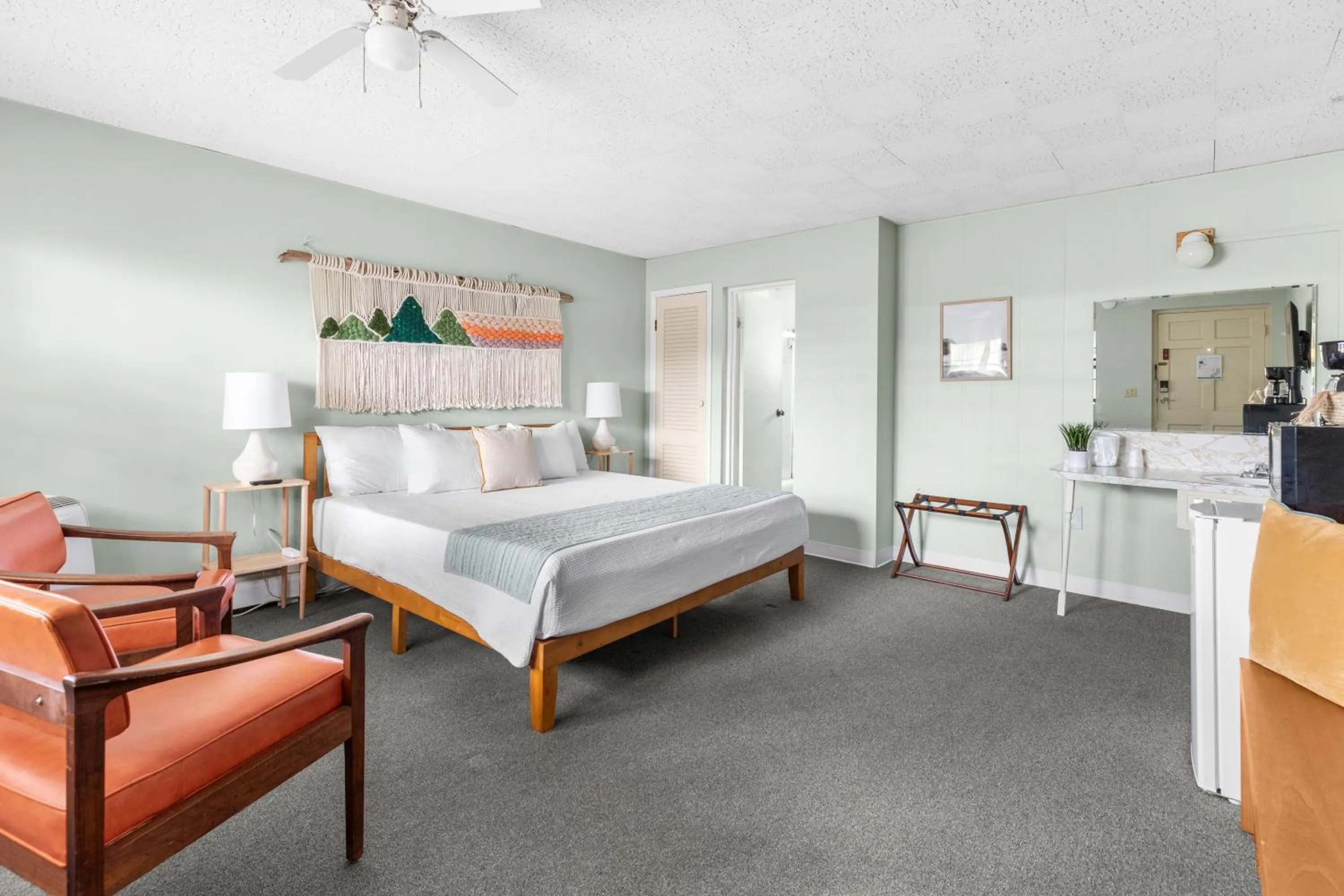 Bed in Motel Bear Lake