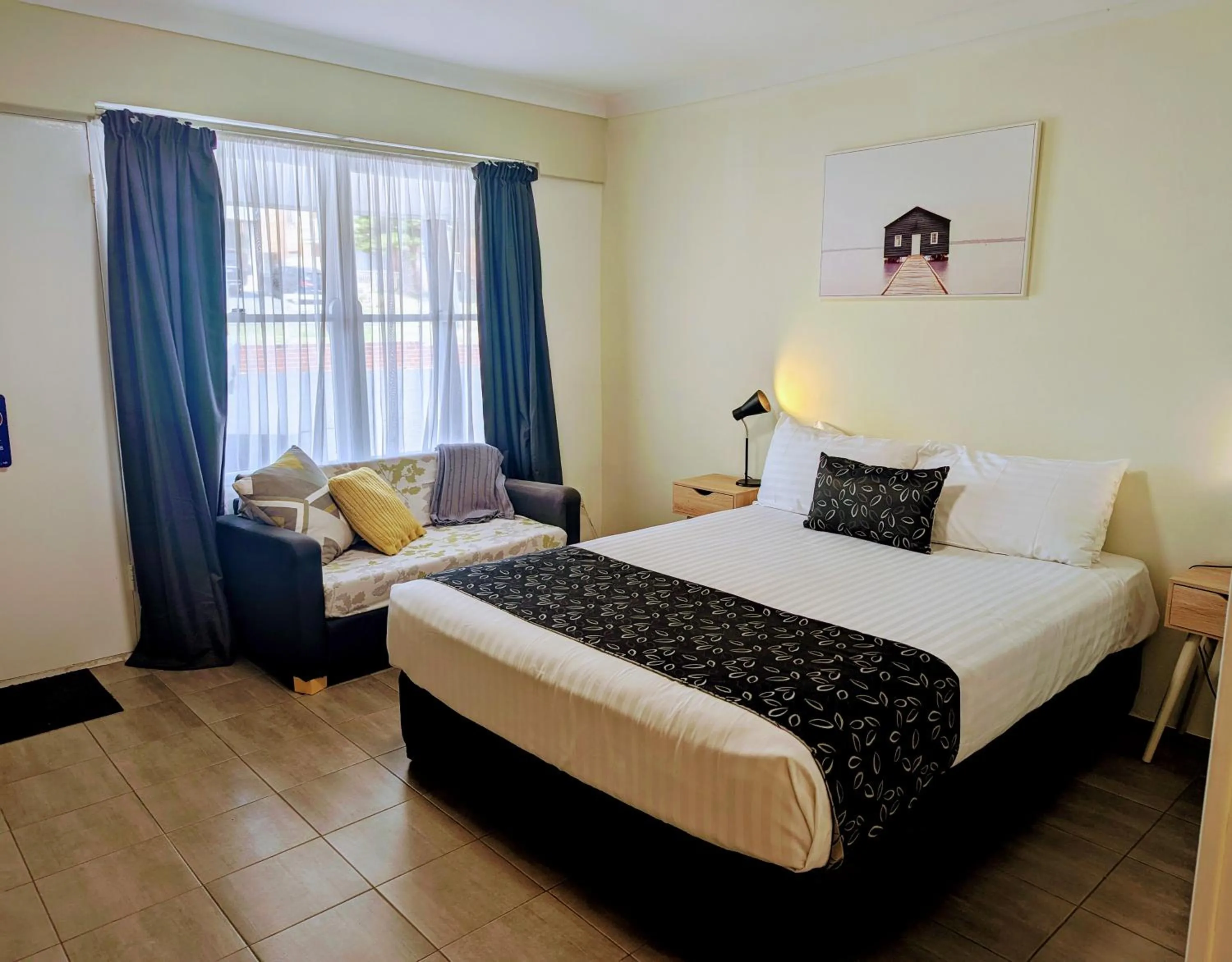 Bed in Ocean Drive Motel